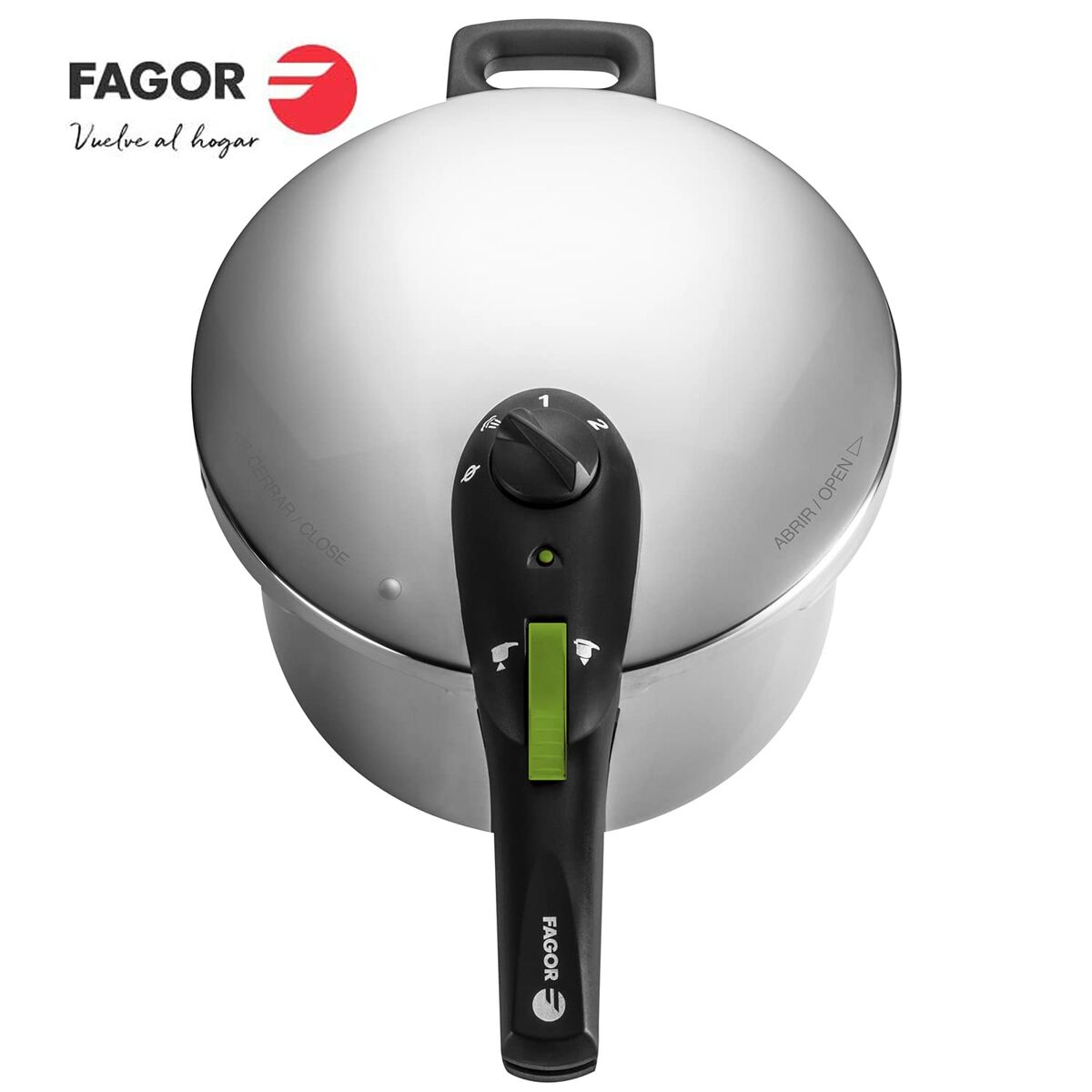 Painekeitinsetti 4 l + 6 l, ruostumaton teräs 18/10 - 2 kpl, bakeliittikahvat