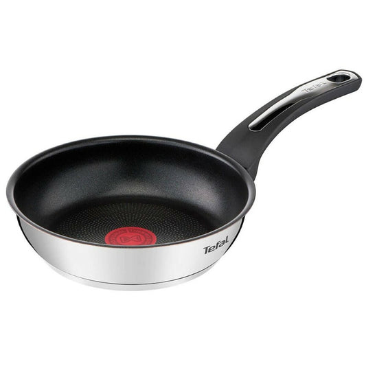 Paistinpannu Ø 18 cm, induktiolle sopiva - ruostumaton teräs, tarttumaton