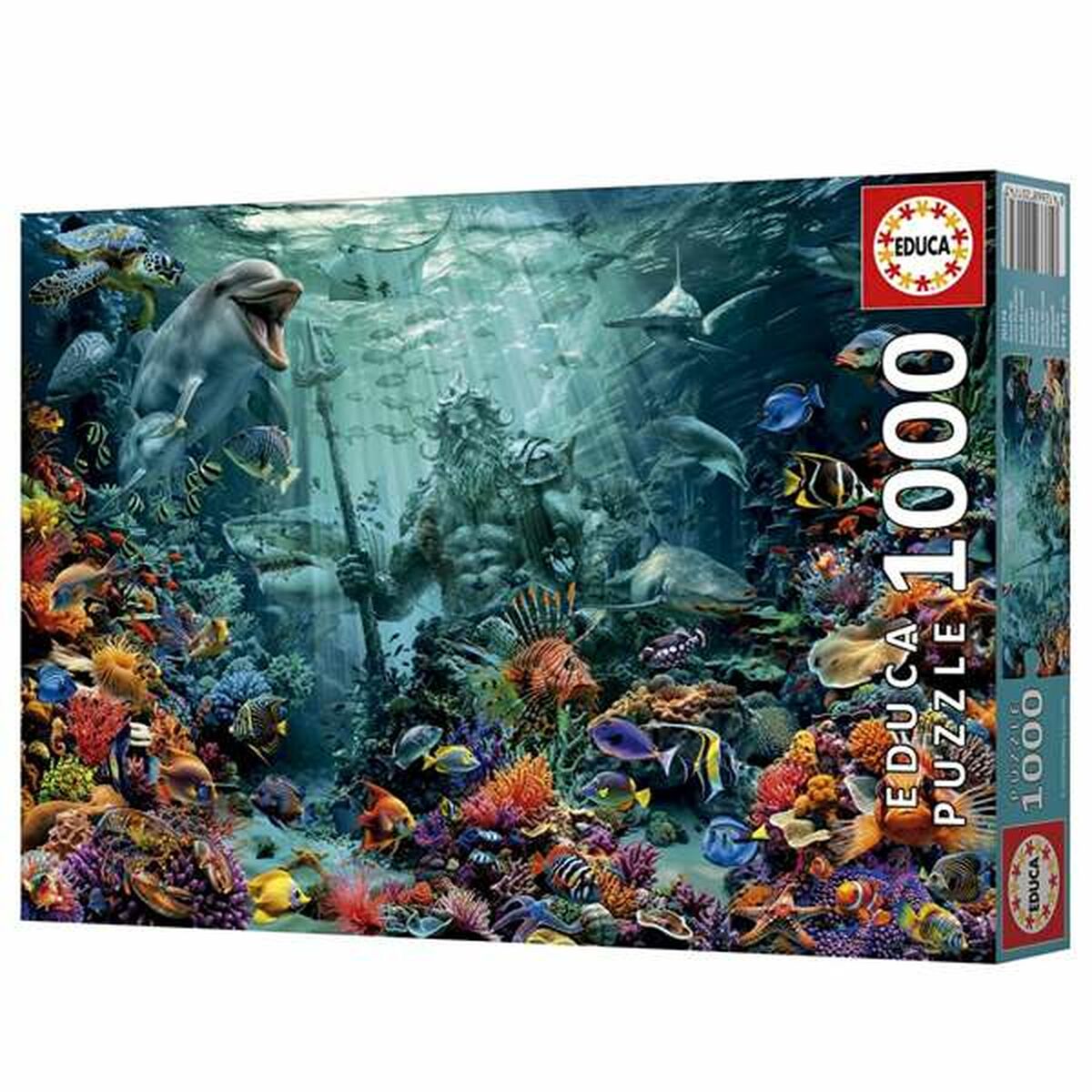 Palapeli 1000 palaa, koralliriutta & Poseidon, +14 nuorille ja aikuisille
