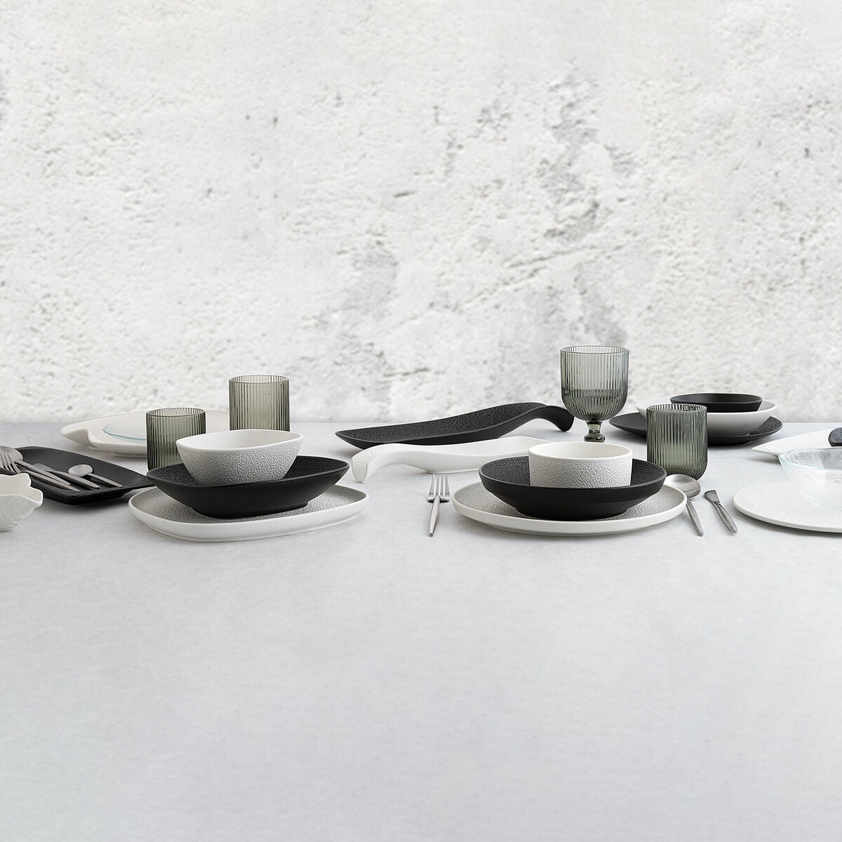 Pastalautanen keraaminen, mikroaaltouuni & astianpesukone, valkoinen, 6 kpl