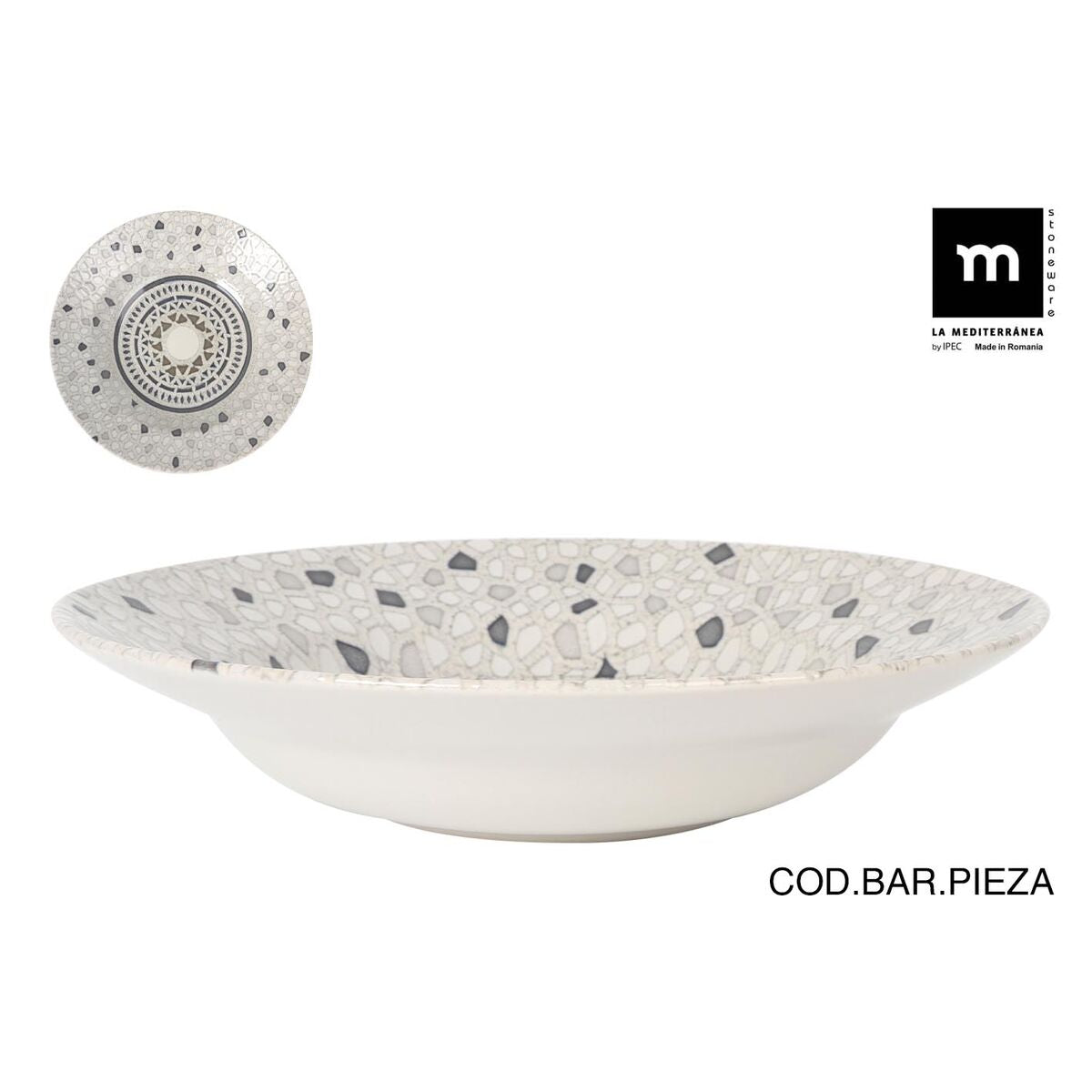 Pastalautanen Ø 29 cm, 6 kpl - barokkimainen kuviollinen setti ruokailuun