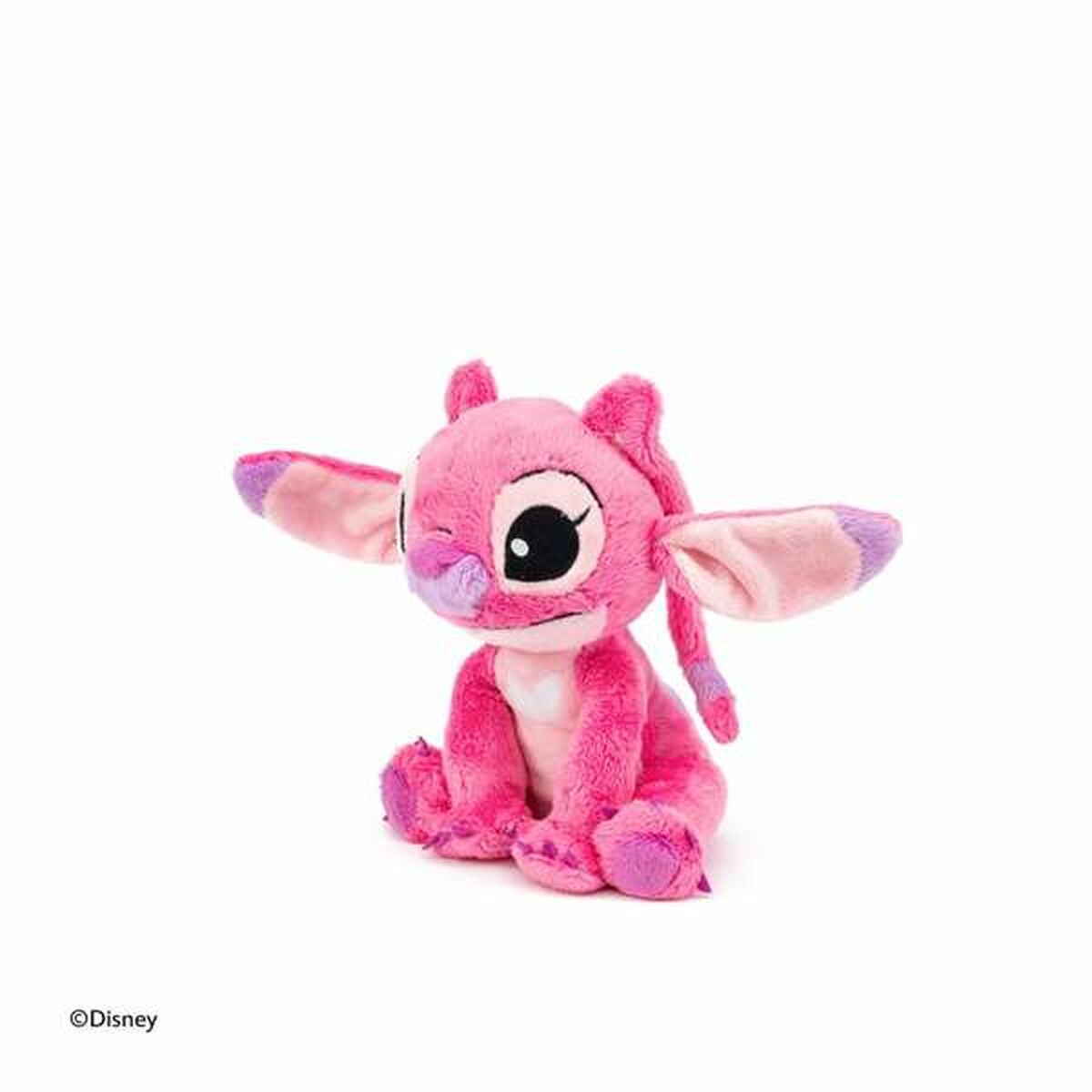 Pehmolelu Stitch 25 cm, pinkki pehmo - pehmeä lahja tytöille & pojille unikaveriksi