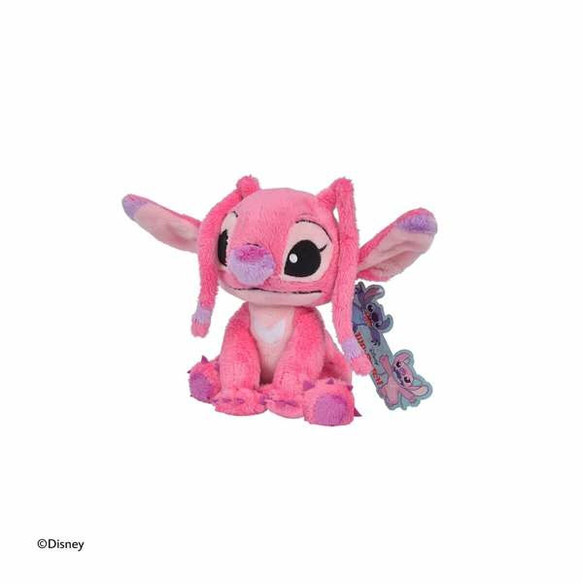 Pehmolelu Stitch 25 cm, pinkki pehmo - pehmeä lahja tytöille & pojille unikaveriksi