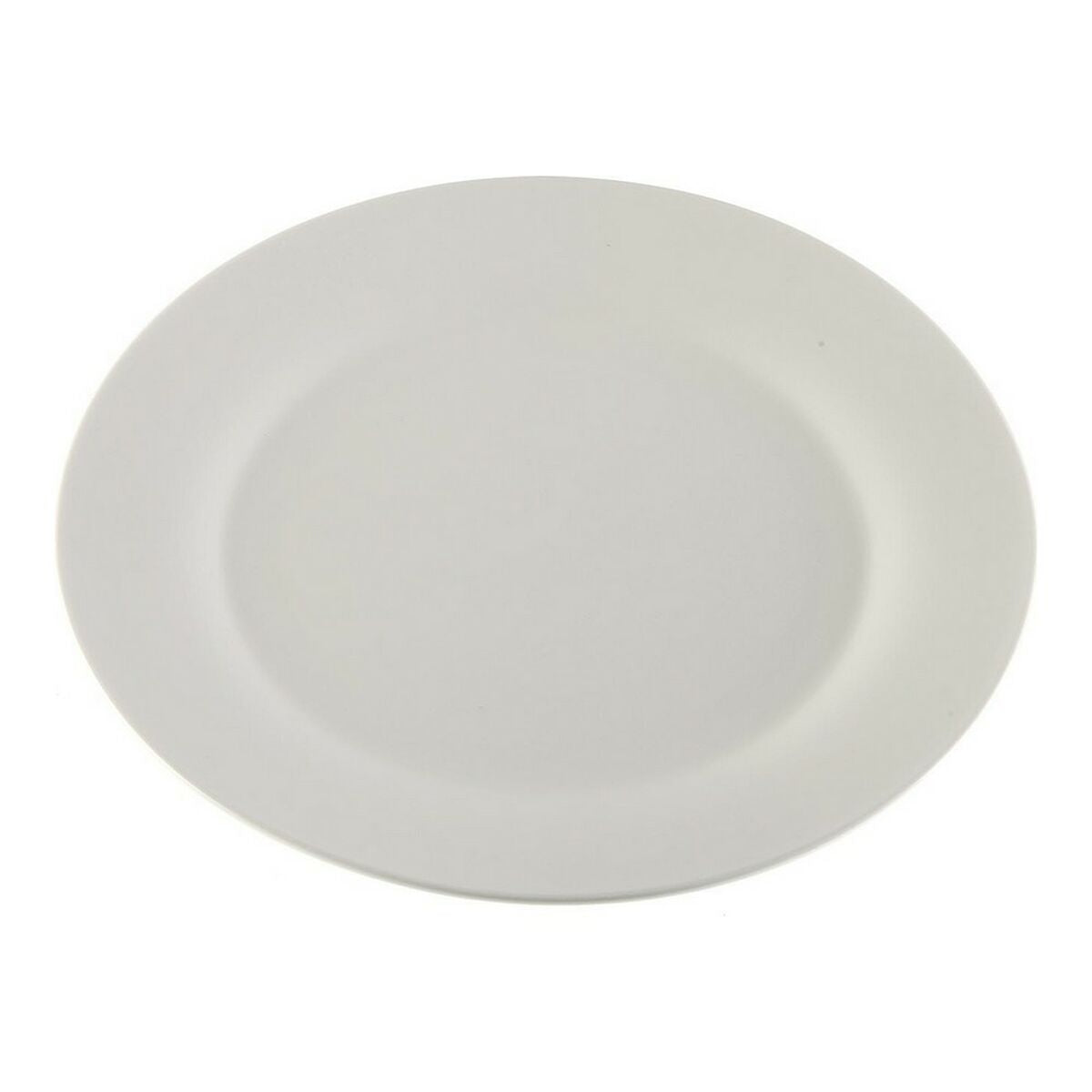 Posliinilautanen 27 cm mikroaaltouuniin sopiva litteä valkoinen pyöreä