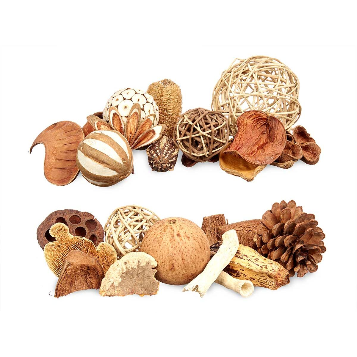 Potpourri koriste, valkoinen ruskea punainen 14 x 30,5 x 14 cm, pakkaus 6 kpl