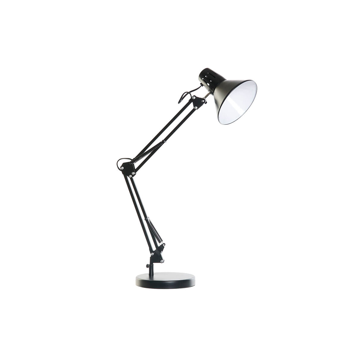 Pöytälamppu musta metalli E27 220 V 69 cm, 140 cm kaapeli - työpöydälle