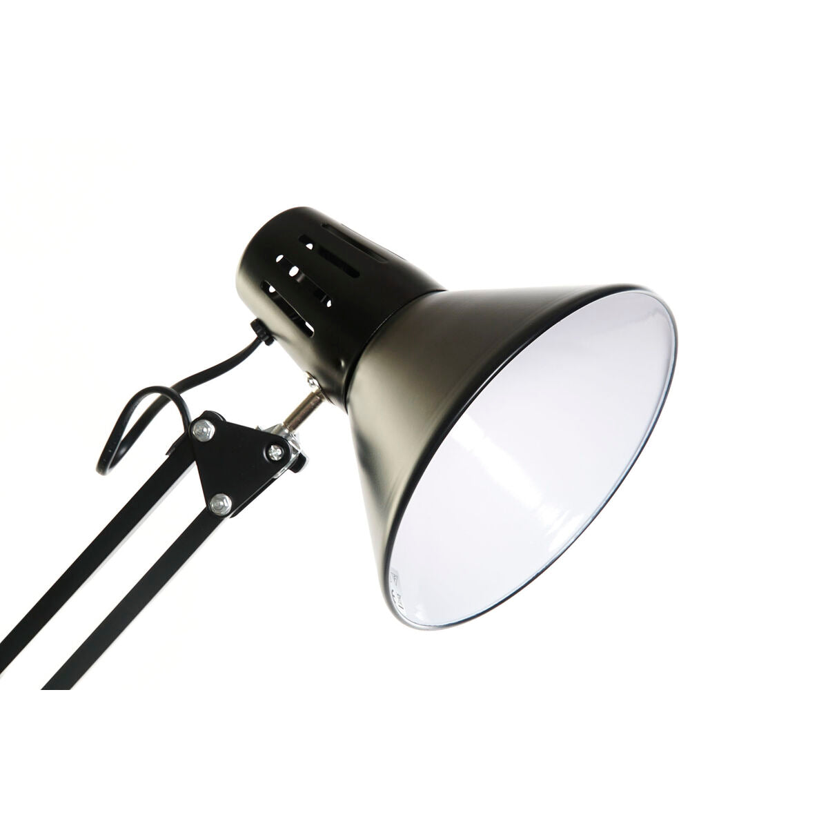 Pöytälamppu musta metalli E27 220 V 69 cm, 140 cm kaapeli - työpöydälle