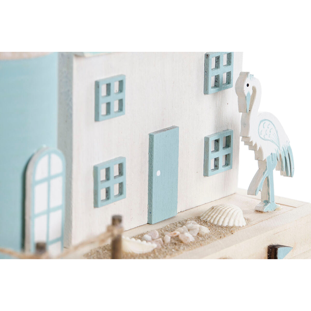 Puinen majakkakoriste 2 kpl, sininen & laivastonsininen, 17×8,5×30 cm, sisustus