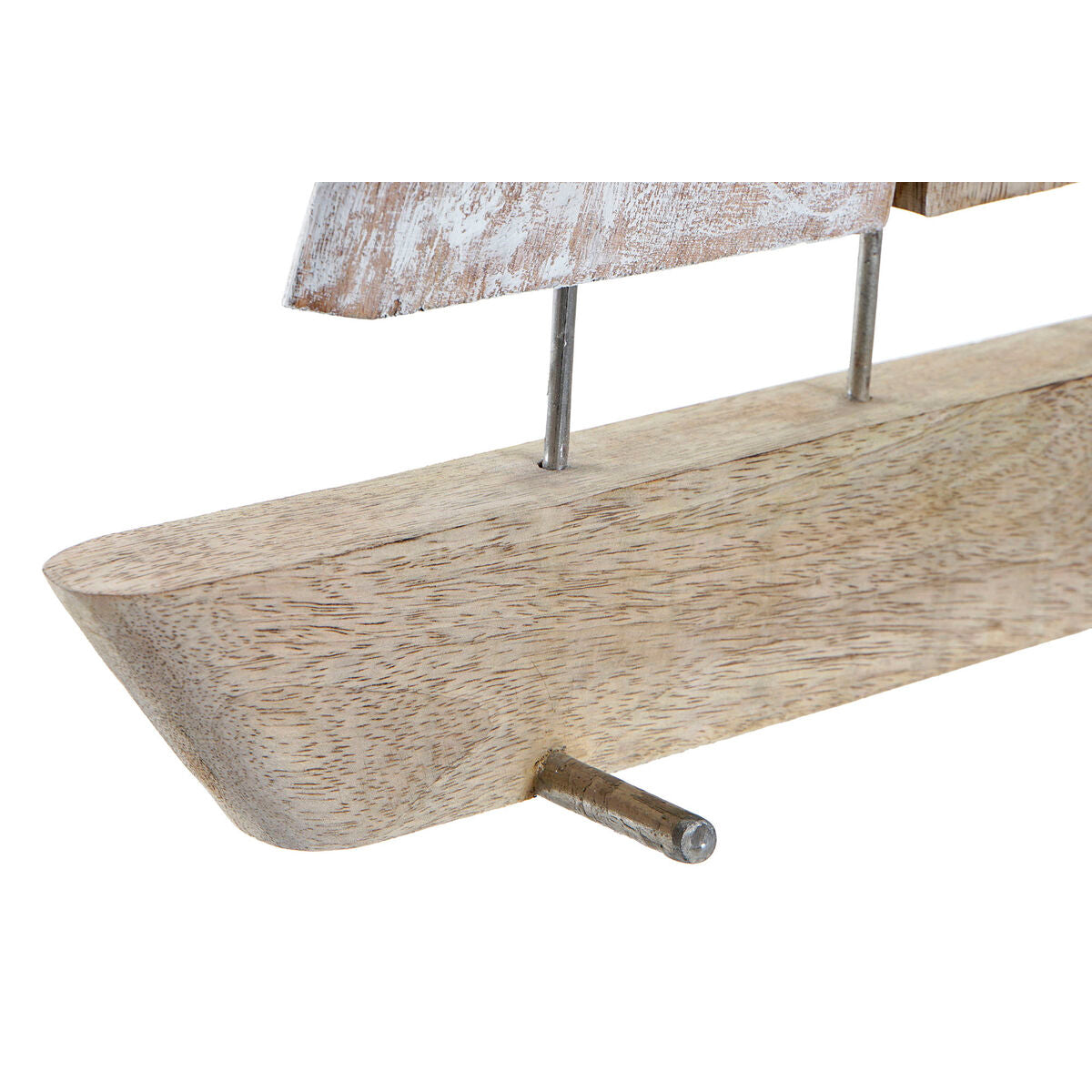 Puinen purjelaiva seinäkoriste 36,5–37,5x10x48–54 cm, mangopuu, ruskea, 2 kpl