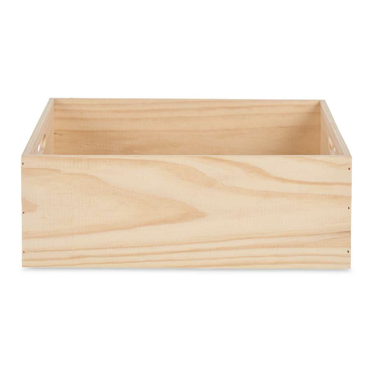 Puinen säilytyslaatikko luonnonmänty 35×14×40 cm, kahvat, koriste- & säilytyskäyttö, 4 kpl