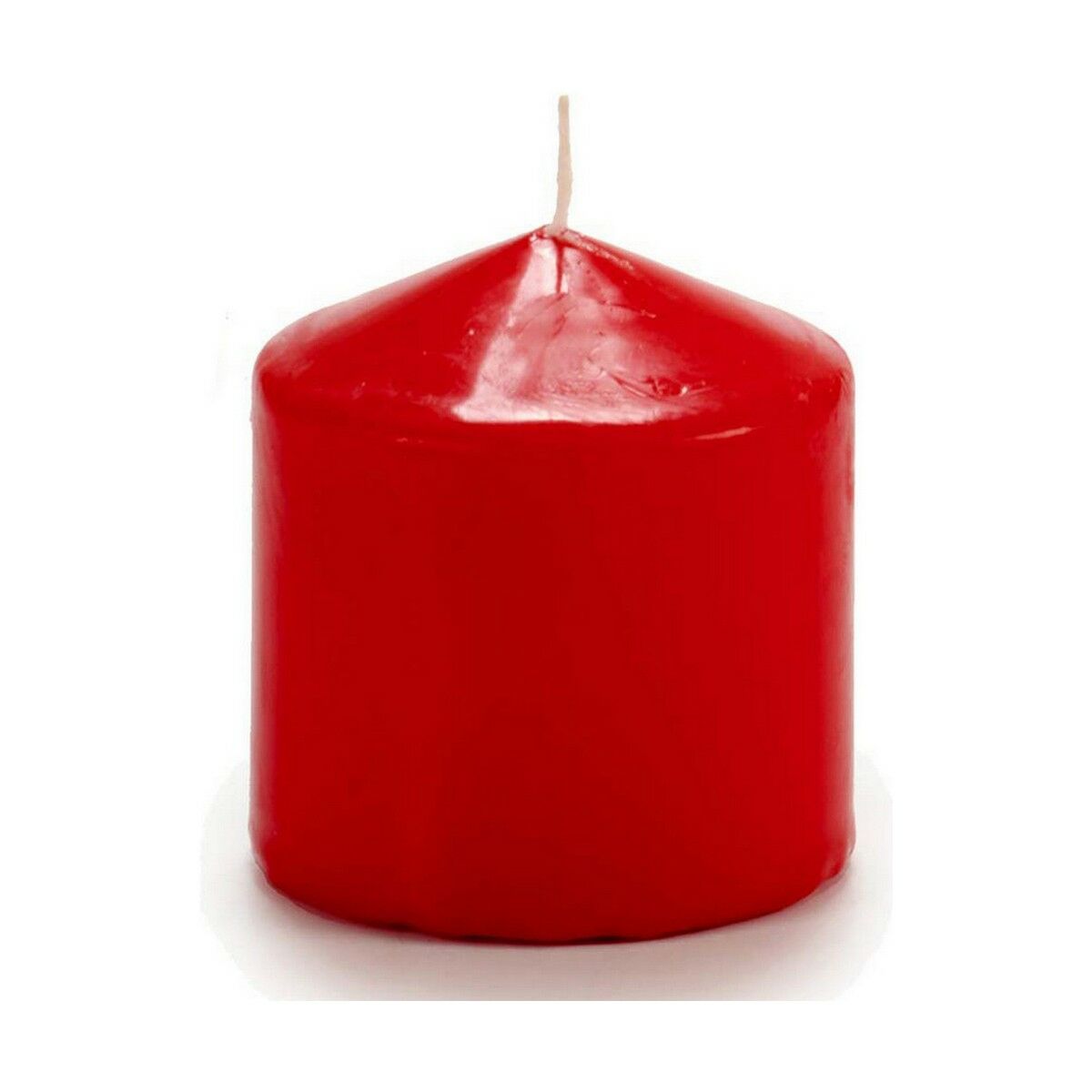 Punainen pilarikynttilä 4 kpl, 7 x 8 cm, pöytä- & koristelyyn adventtiin