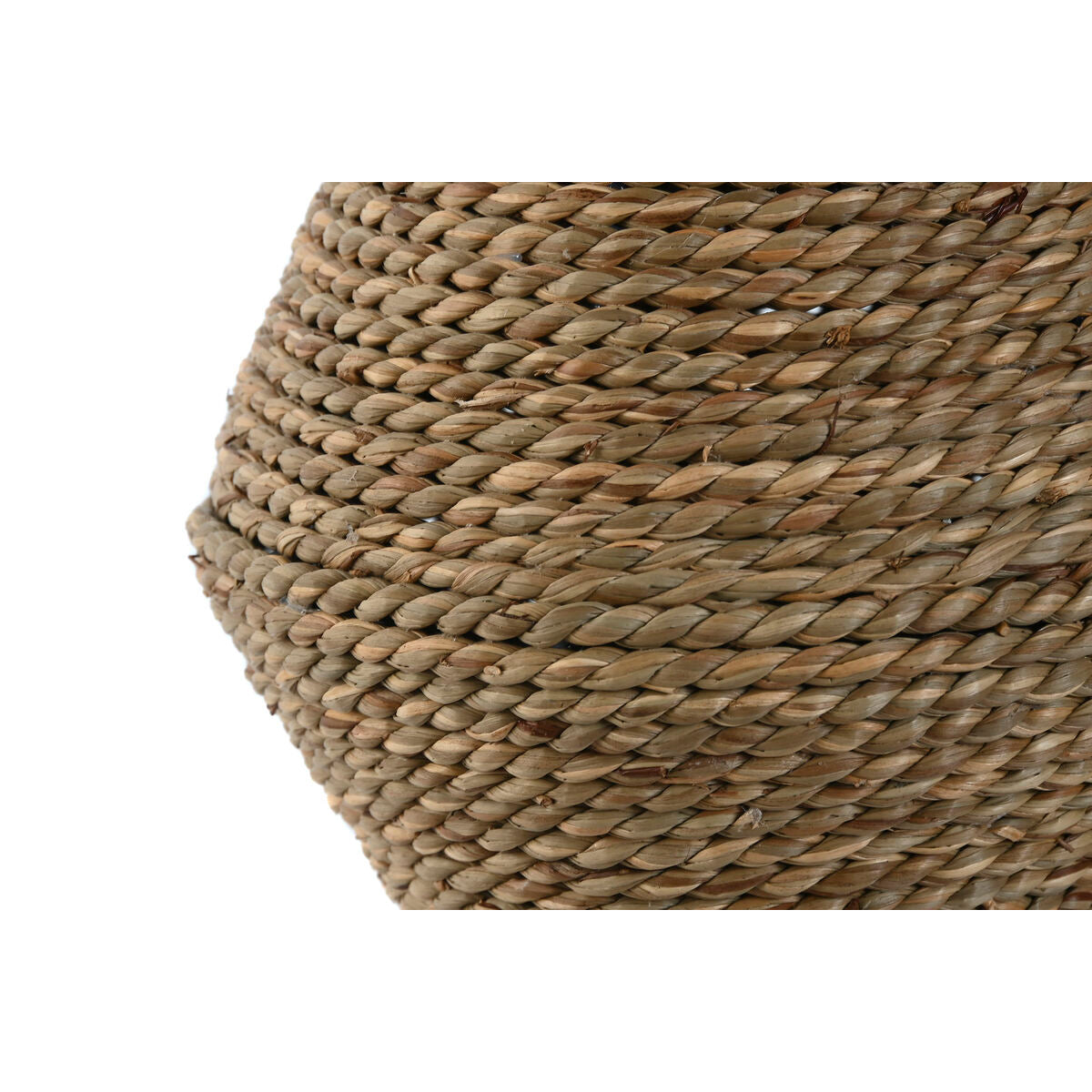 Punottu maljakko 19 x 19 x 34 cm, luonnollinen trooppinen sisustus, kukkamaljakko