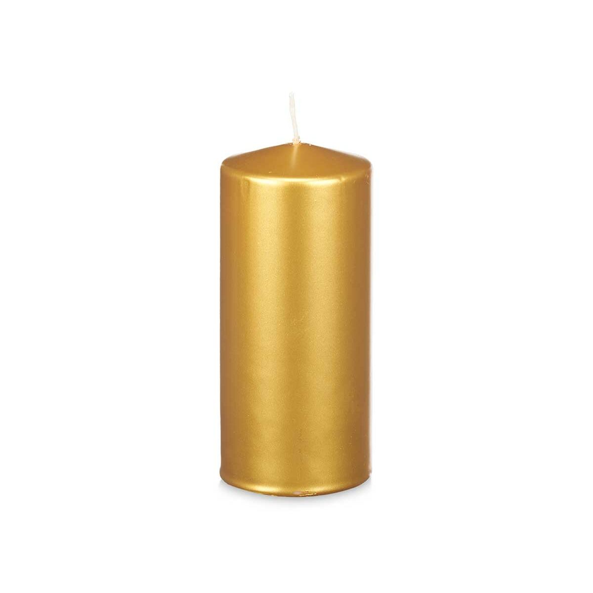 Pylväskynttilä 9 x 20 cm kullattu, metallinhohde, 80 h paloaika, 8 kpl
