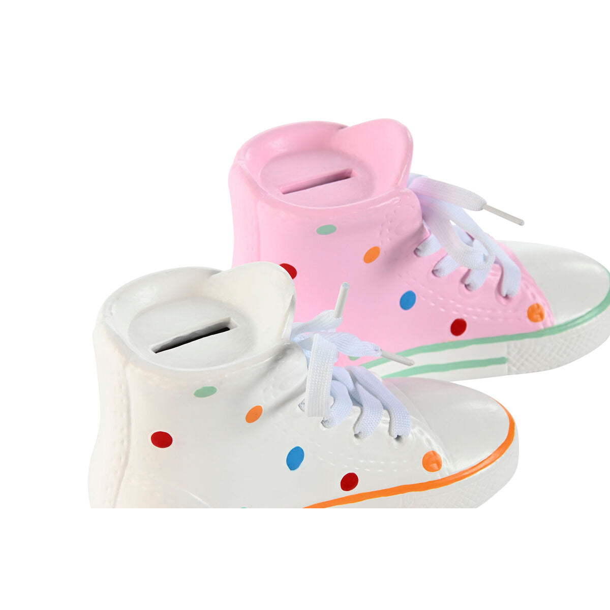 Rahalipas kenkä keramiikka 18 x 7 x 10 cm, 2 kpl, valkoinen & pinkki tossu