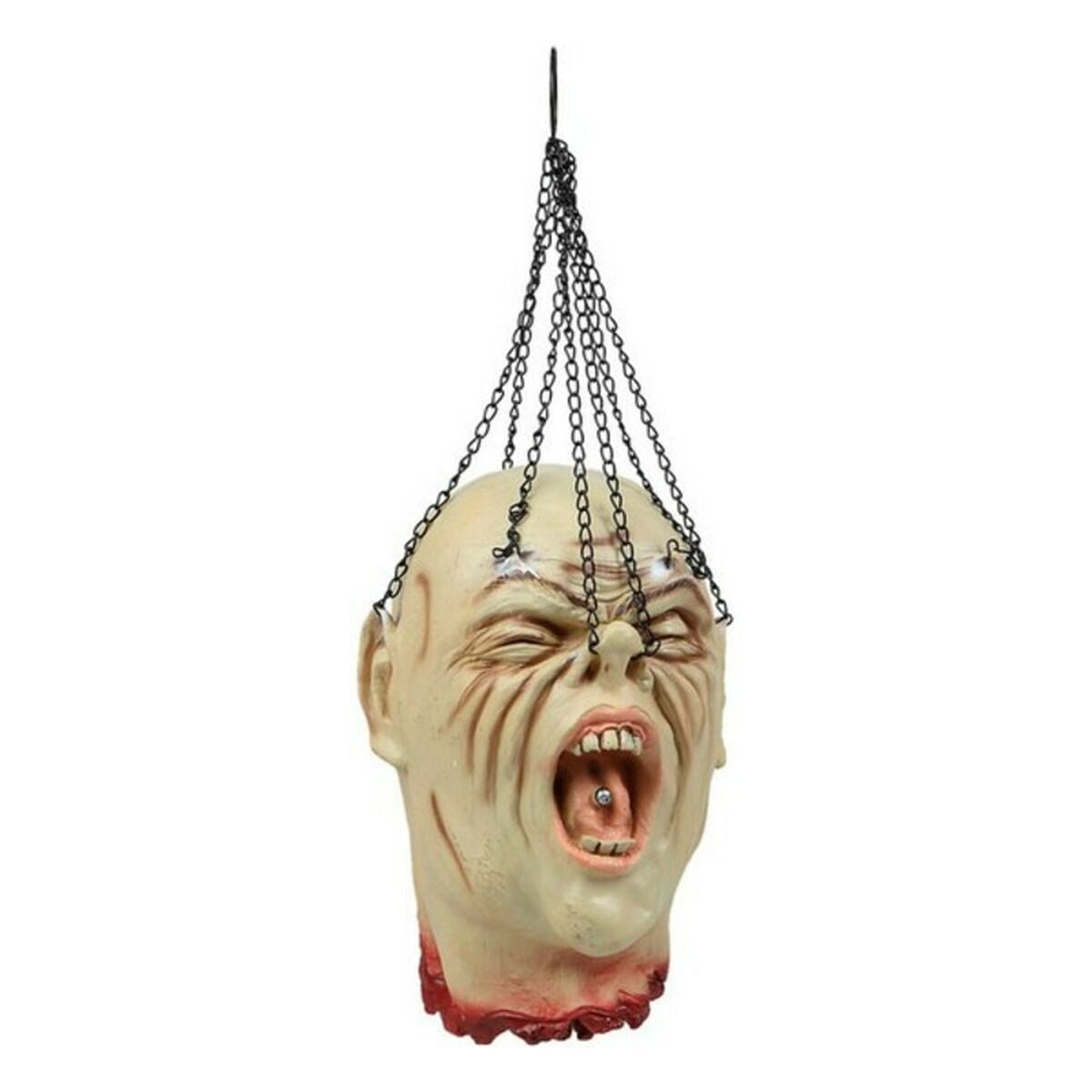 Halloween-koriste, riiputettava irtopää 28 x 17 cm, kauhutehoste, juhliin