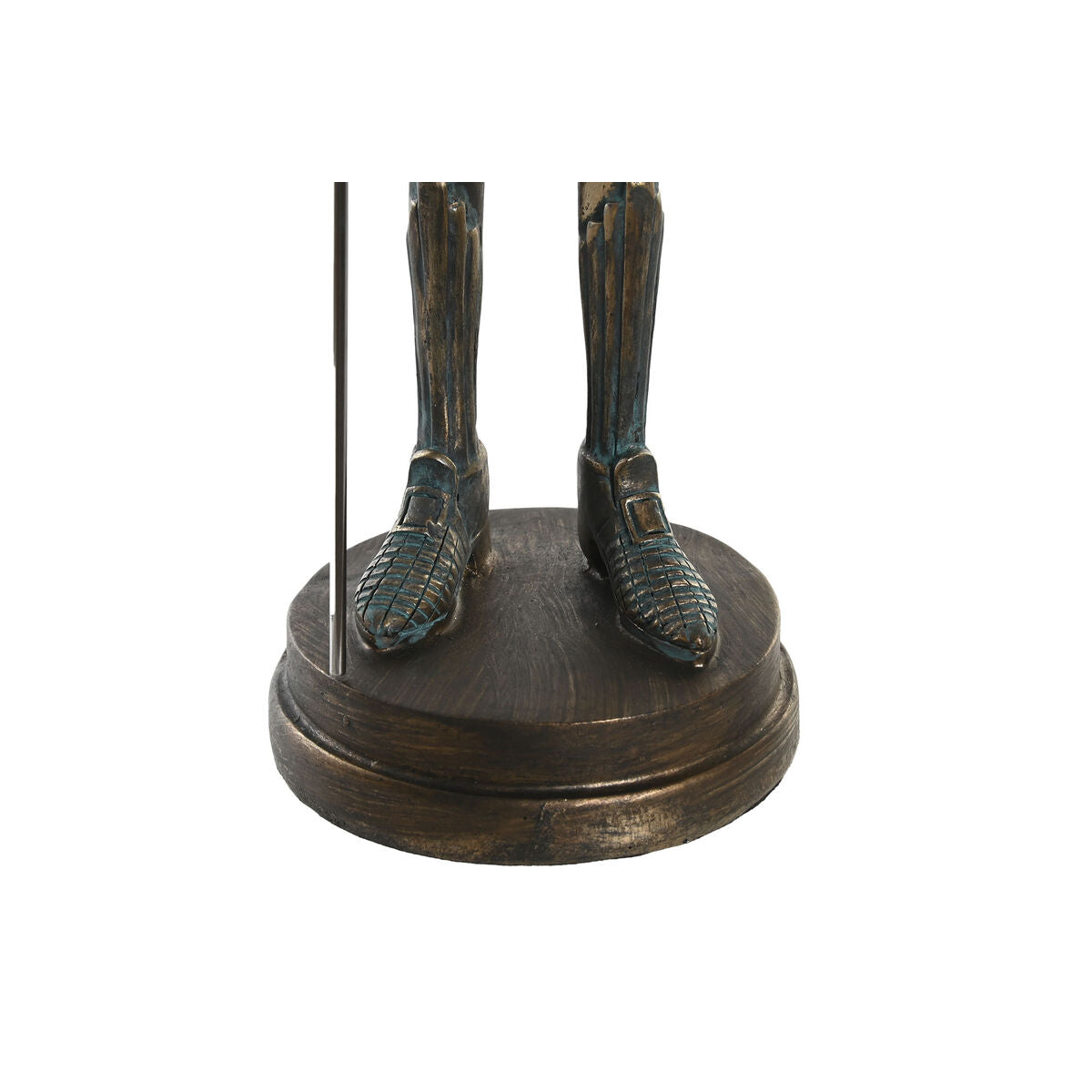 Koristehahmo ritaripatsas kuparinsävy hartsi 10 x 10 x 48 cm sisustukseen