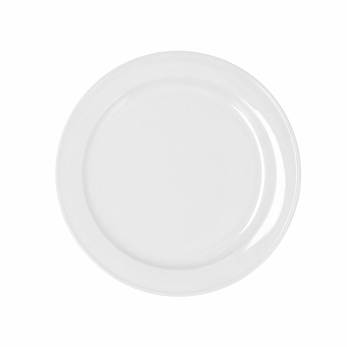 Ruokalautanen 24 cm, keramiikka astianpesukoneeseen, 6 kpl valkoinen pinottava