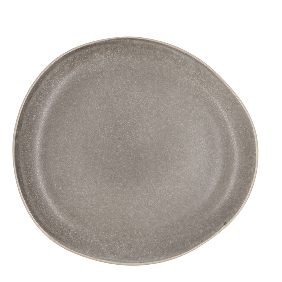 Ruokalautanen 26,5 cm keraaminen, harmaa kohokuvio, 4 kpl astiasarja & tarjoiluun