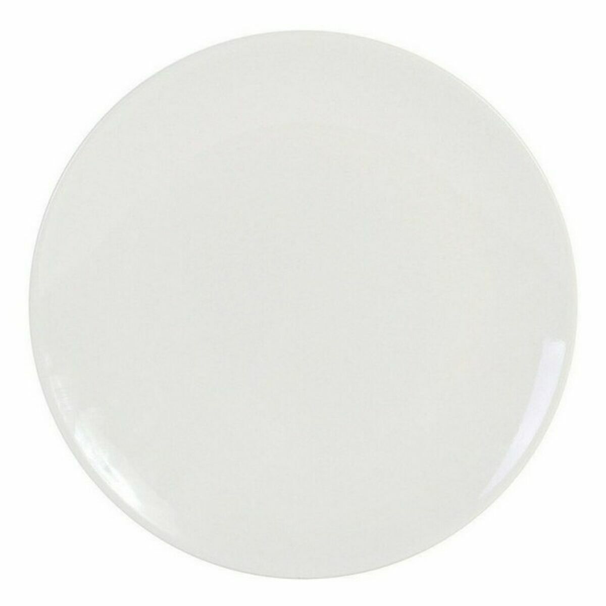 Ruokalautanen 26 cm, keramiikka 6 kpl, norsunluu - litteä arkilautanen