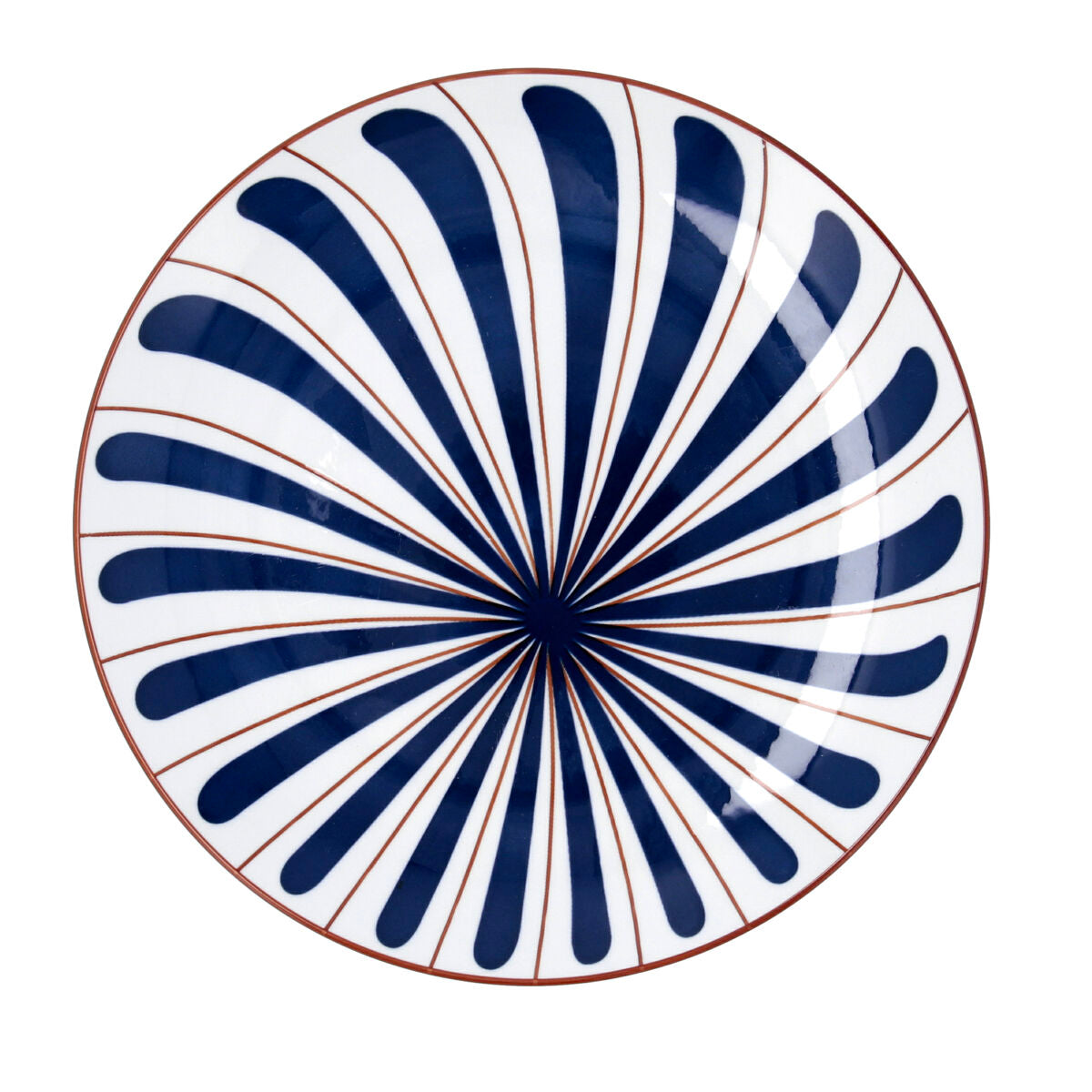 Ruokalautanen 27 cm sininen keramiikka - litteä lautanen 12 kpl ruokailuun