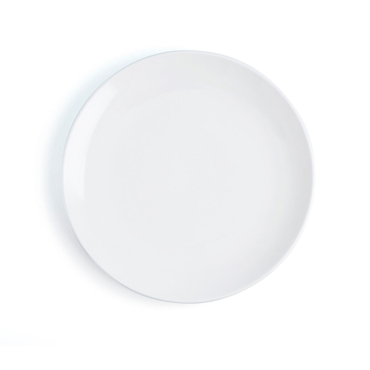 Ruokalautanen 31 cm, coupe-tyyli, keramiikka, 6 kpl, valkoinen ruokailuun