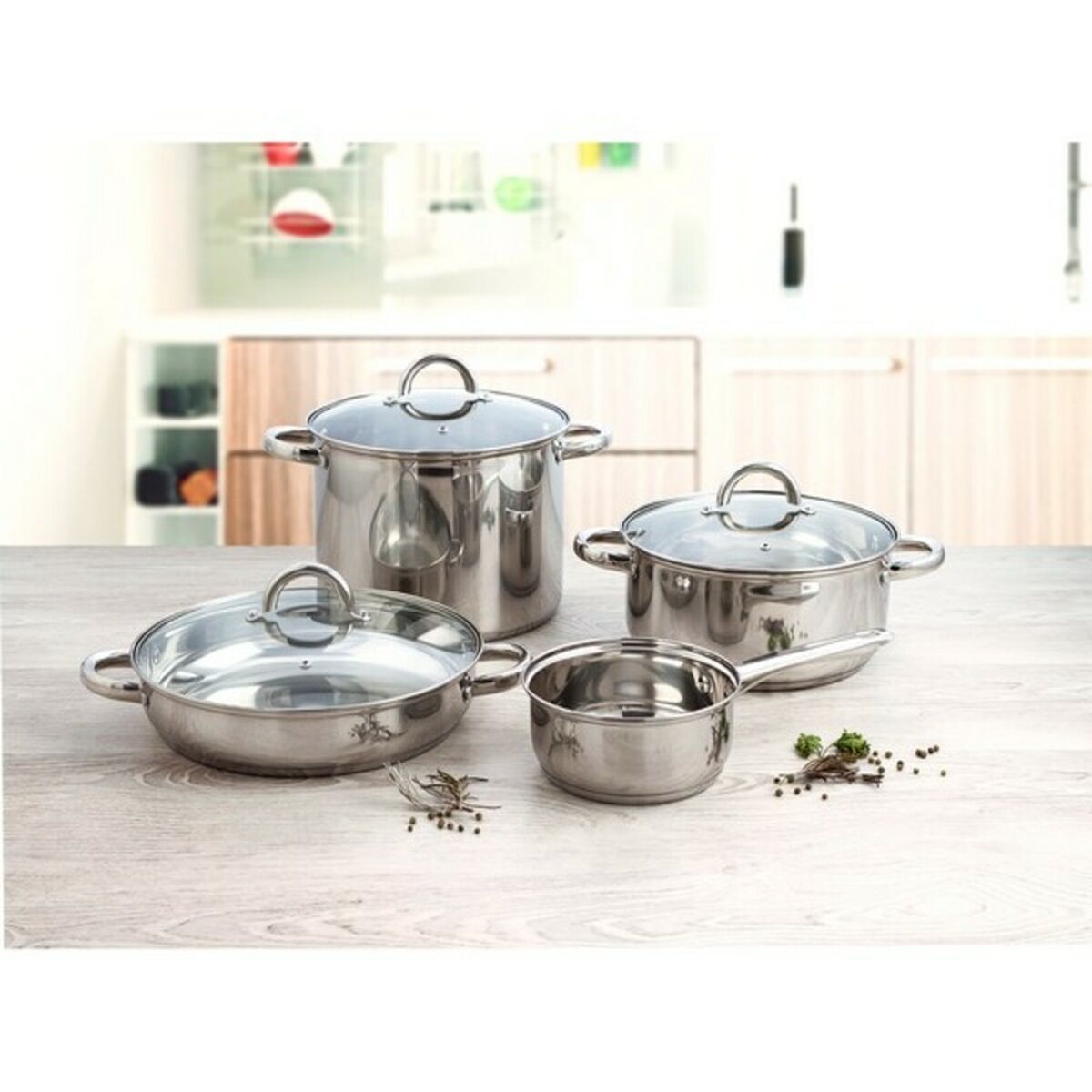 Ruostumaton kattila 24 cm, kannellinen, induktio & tiskikonesopiva, hygieeninen