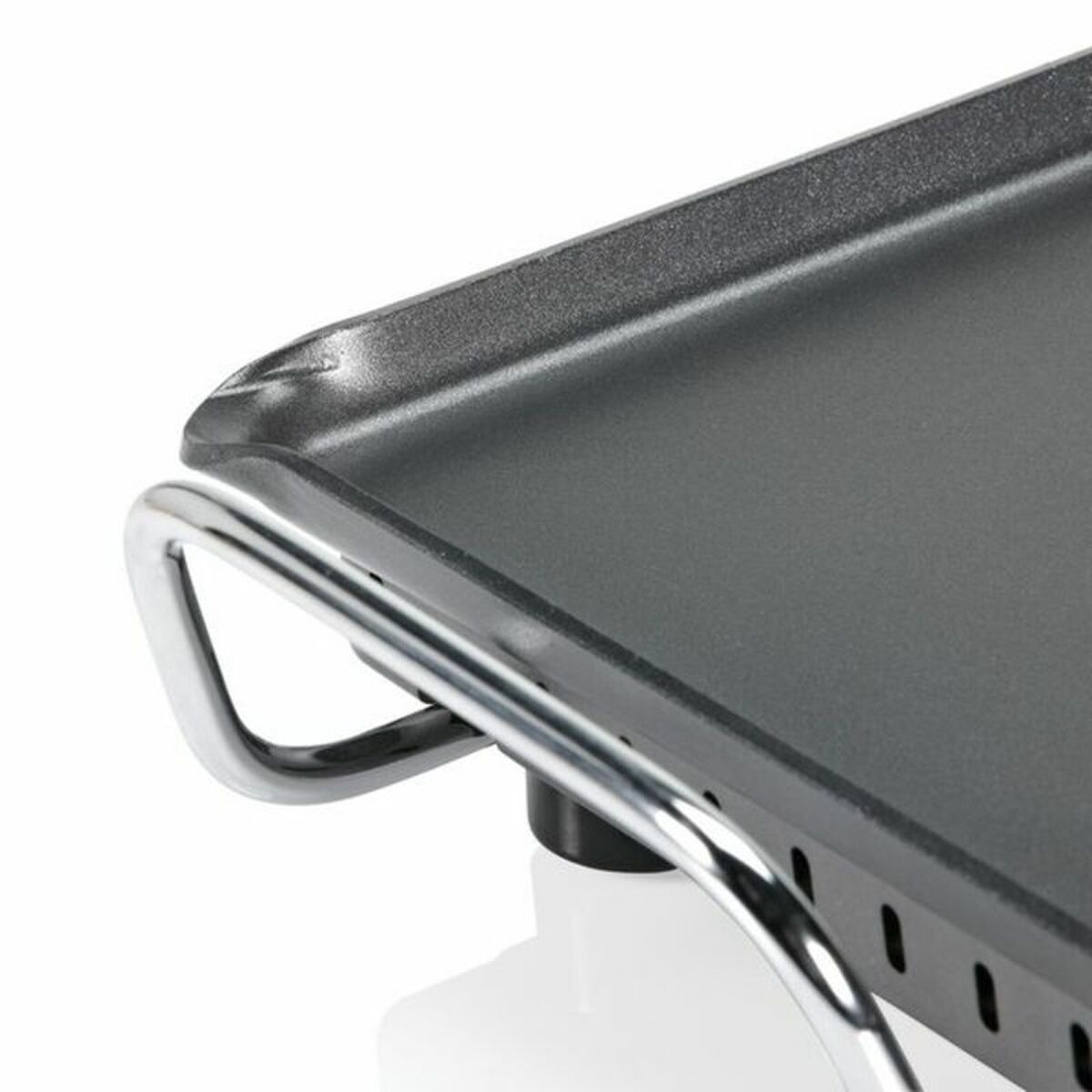 Sähkögrilli 2500 W pöytägrilli 26 x 46 cm non-stick musta/harmaa, termostaatti