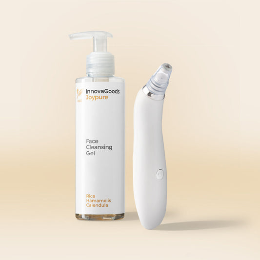 Mustapääimuri sähköinen & kasvojen puhdistusgeeli 200 ml, puhdistuspakkaus