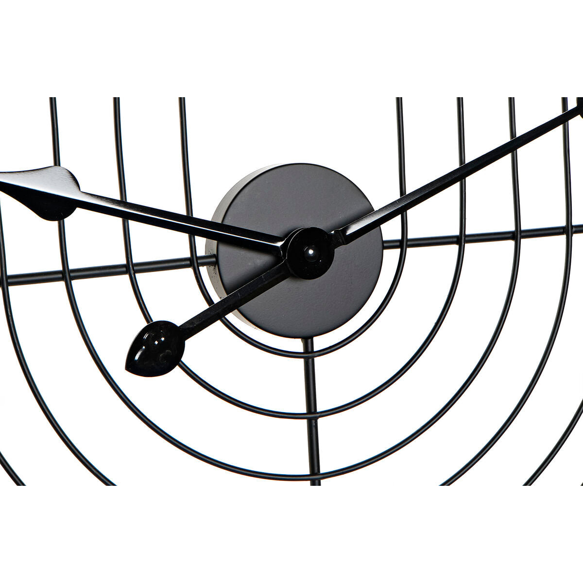 Seinäkello 60 cm, moderni metallikehys musta & kulta, pyöreä seinään, 2 kpl