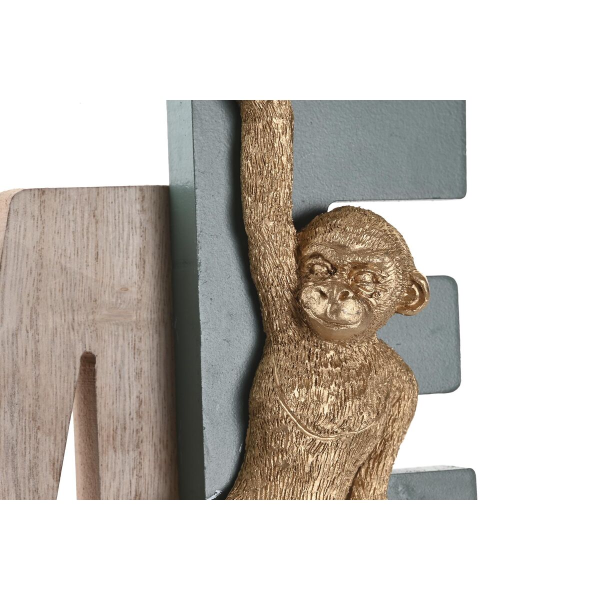 Seinäkoriste kello, trooppinen keltainen & vihreä 42 x 5 x 22 cm