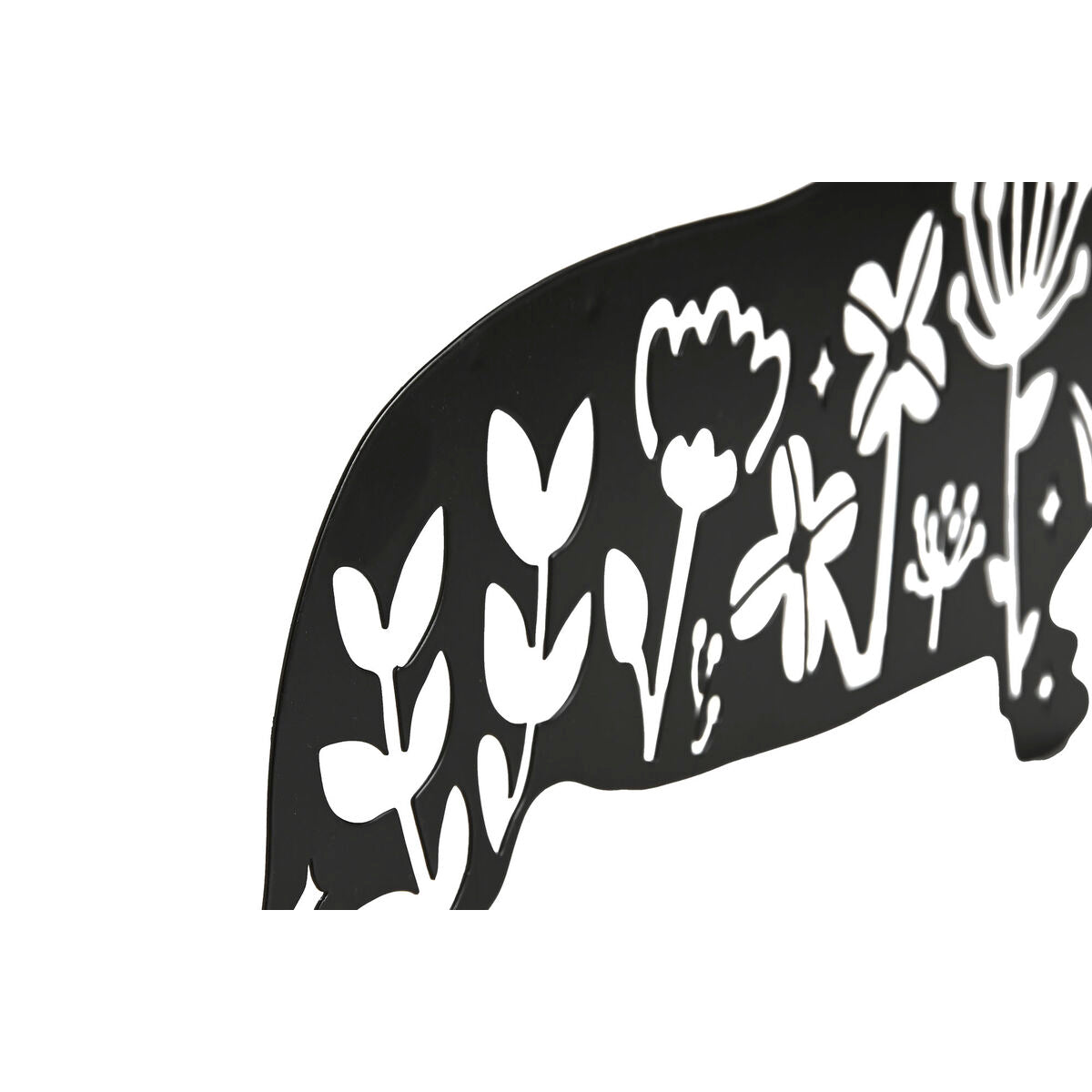 Seinäkoriste musta koira, koira-aiheinen figuuri 40 x 1 x 33 cm, 4 kpl