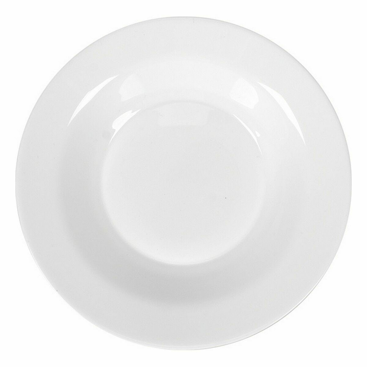 Syvä lautanen 20,3 x 3,3 cm, 48 kpl - valkoinen keittiö- ja tarjoilulautanen