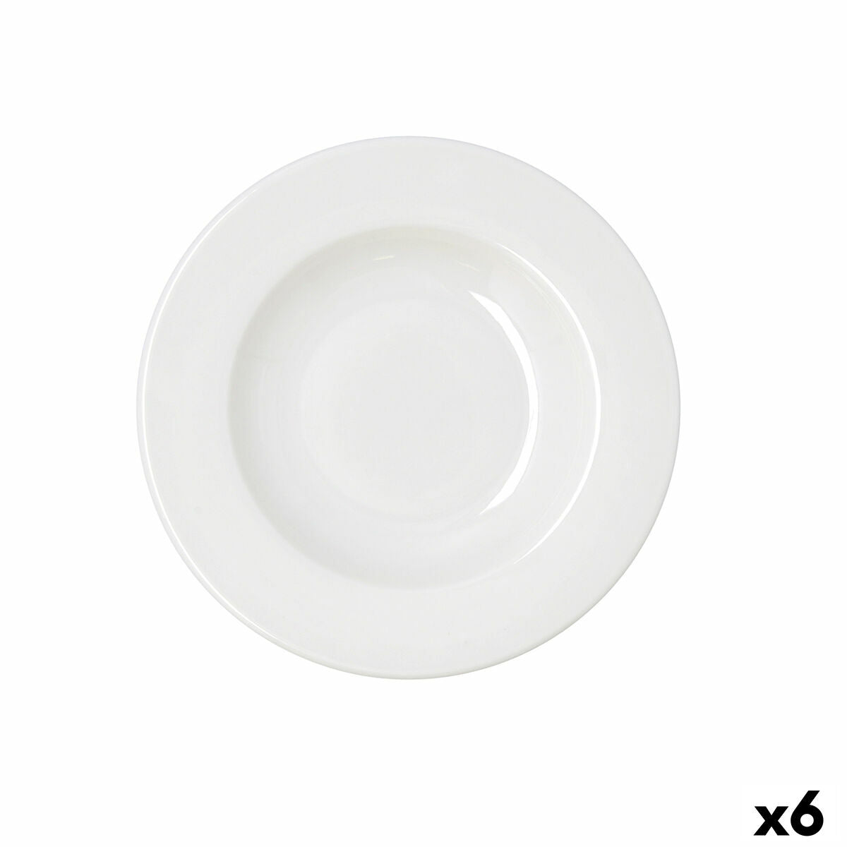 Syvä lautanen mikroon & astianpesukoneeseen sopiva Ø 23 cm, keraaminen, 6 kpl