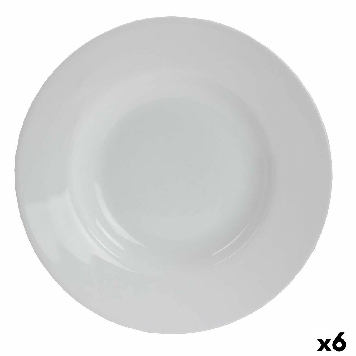 Syvä lautanen 23 cm, lasi, 6 kpl - tiskikoneeseen sopiva, Bormioli Rocco