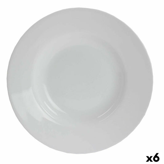 Syvä lautanen 23 cm, lasi, 6 kpl - tiskikoneeseen sopiva, Bormioli Rocco