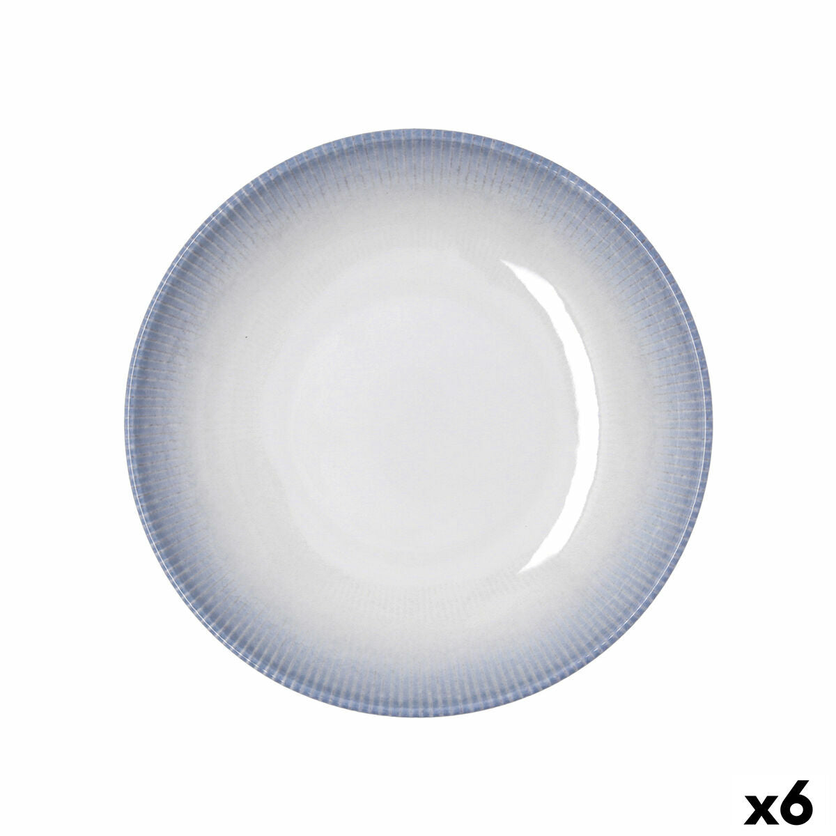 Syvä lautanen Ø 23 cm, 6 kpl, valkoinen keramiikka, mikro & astianpesukone