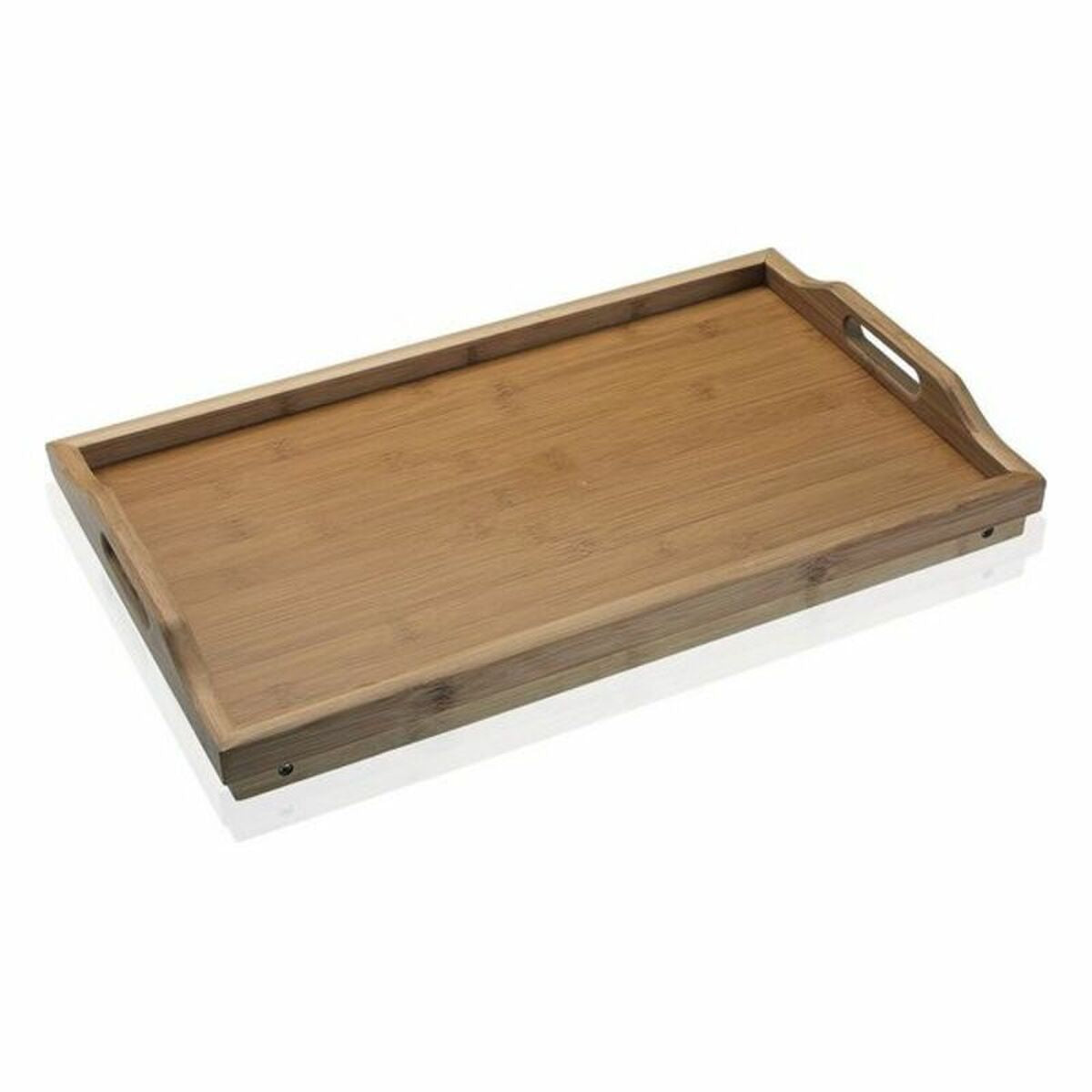 Taitettava sänkytarjotin bambu, puinen aamiaispöytä sänkyyn 30×23×50 cm