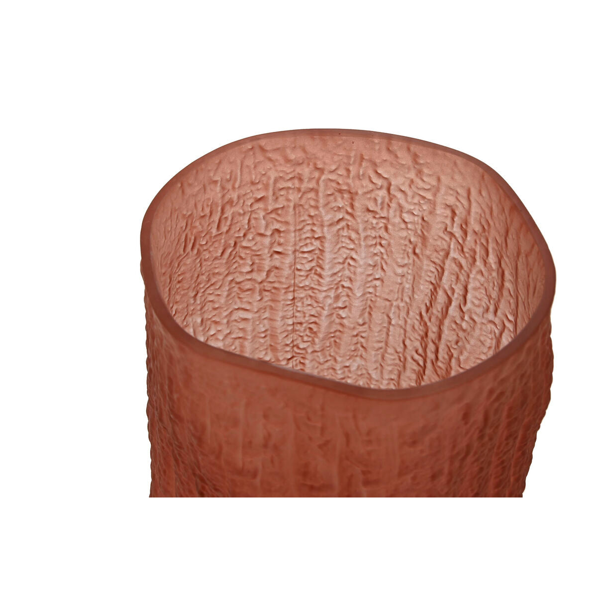 Terrakottamaljakko 14 x 14 x 31,5 cm, mattapintainen kristallilasi, moderni