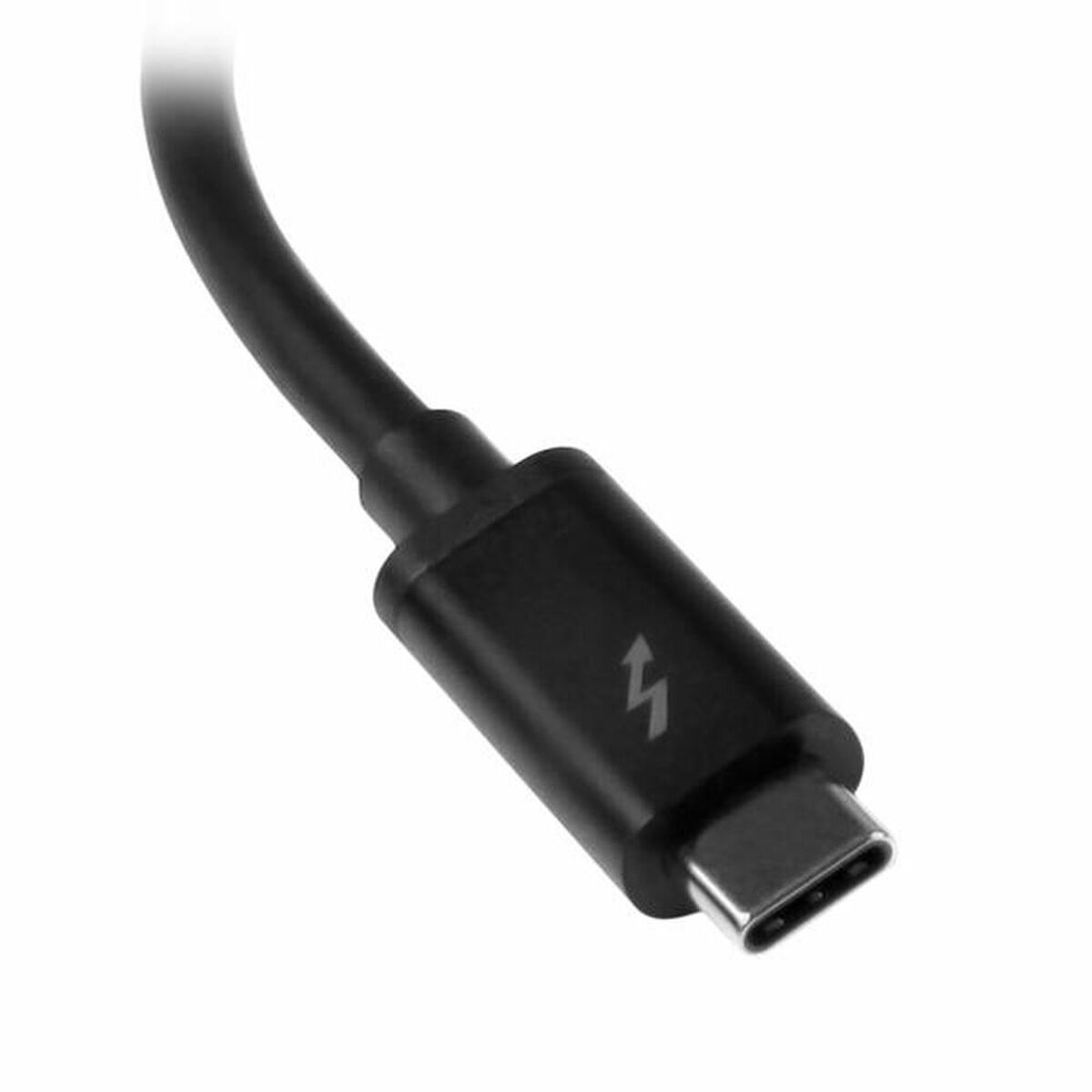Thunderbolt 3 adapteri USB-C 20 cm, 12 W, musta, niklattu, tietokoneille