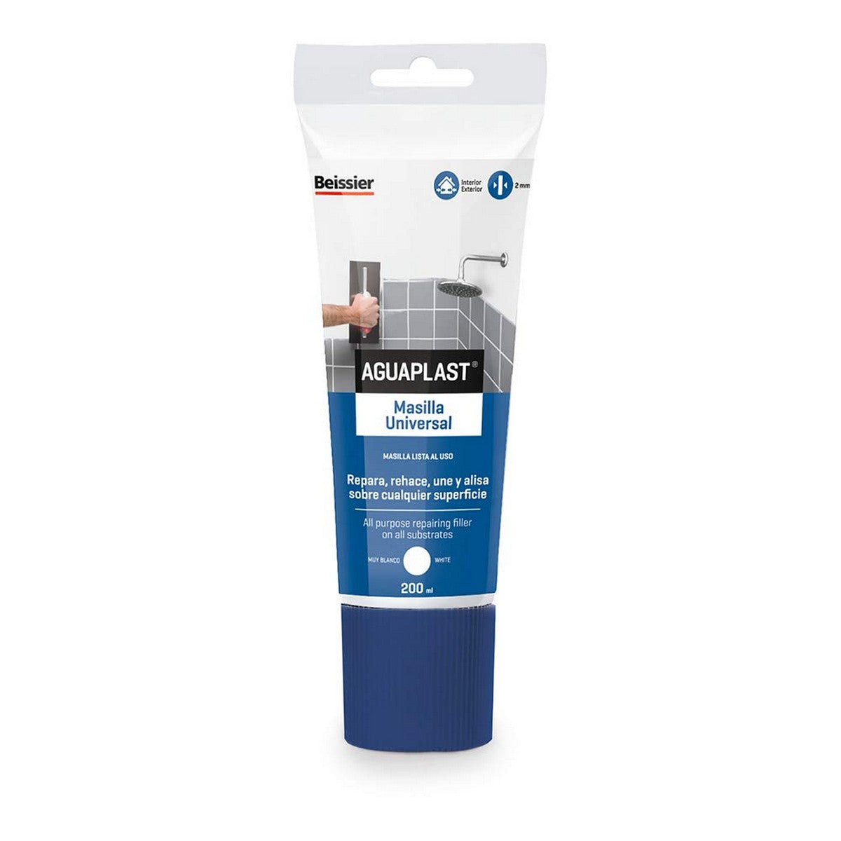 Universaali tasoite 200 ml, valkoinen - saumoille & keramiikalle, Aguaplast
