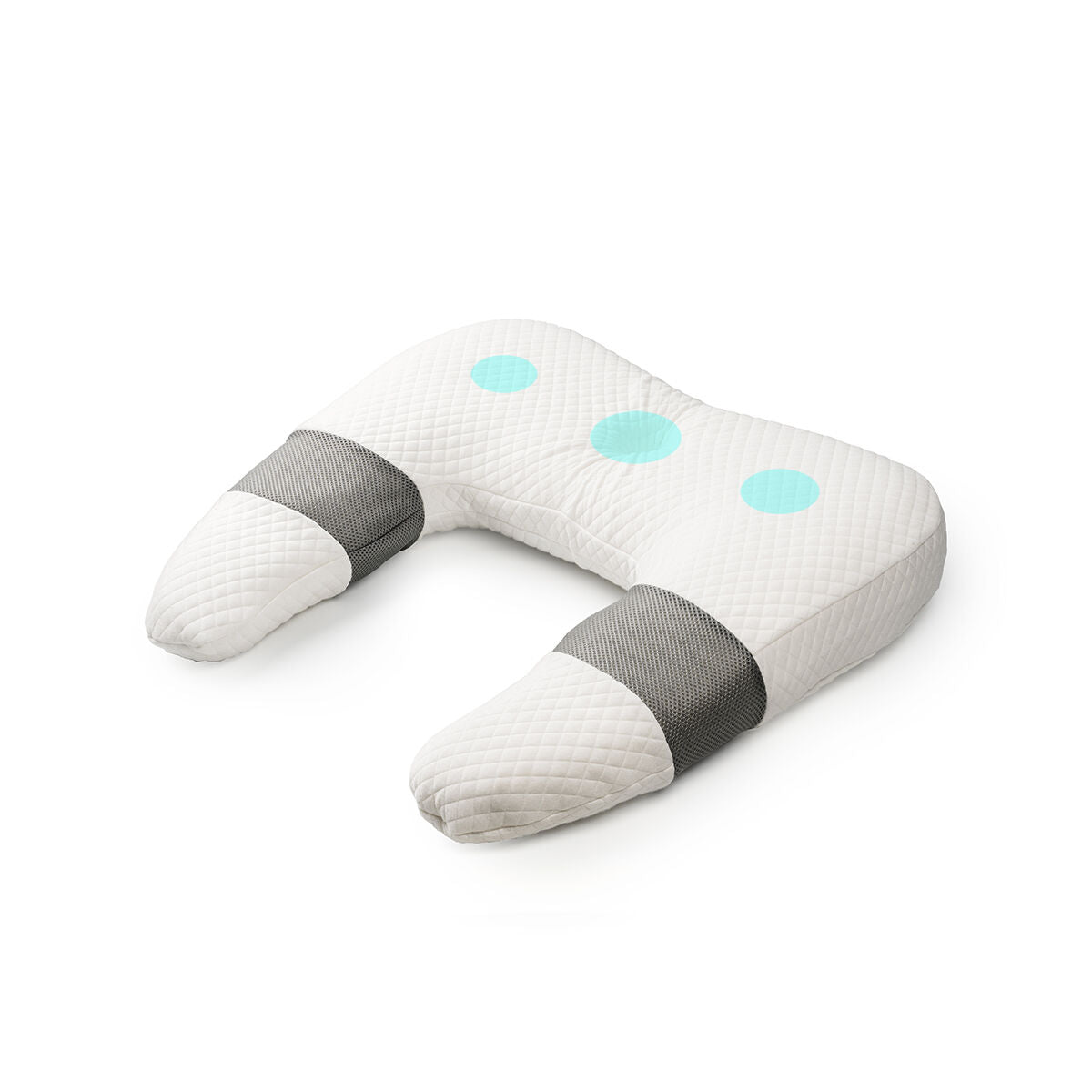 Ergonominen U-tyyny memory foam, kylkinukkujille & selälle, pestävä päällinen – sivunukkujille matkalle – kuva 4