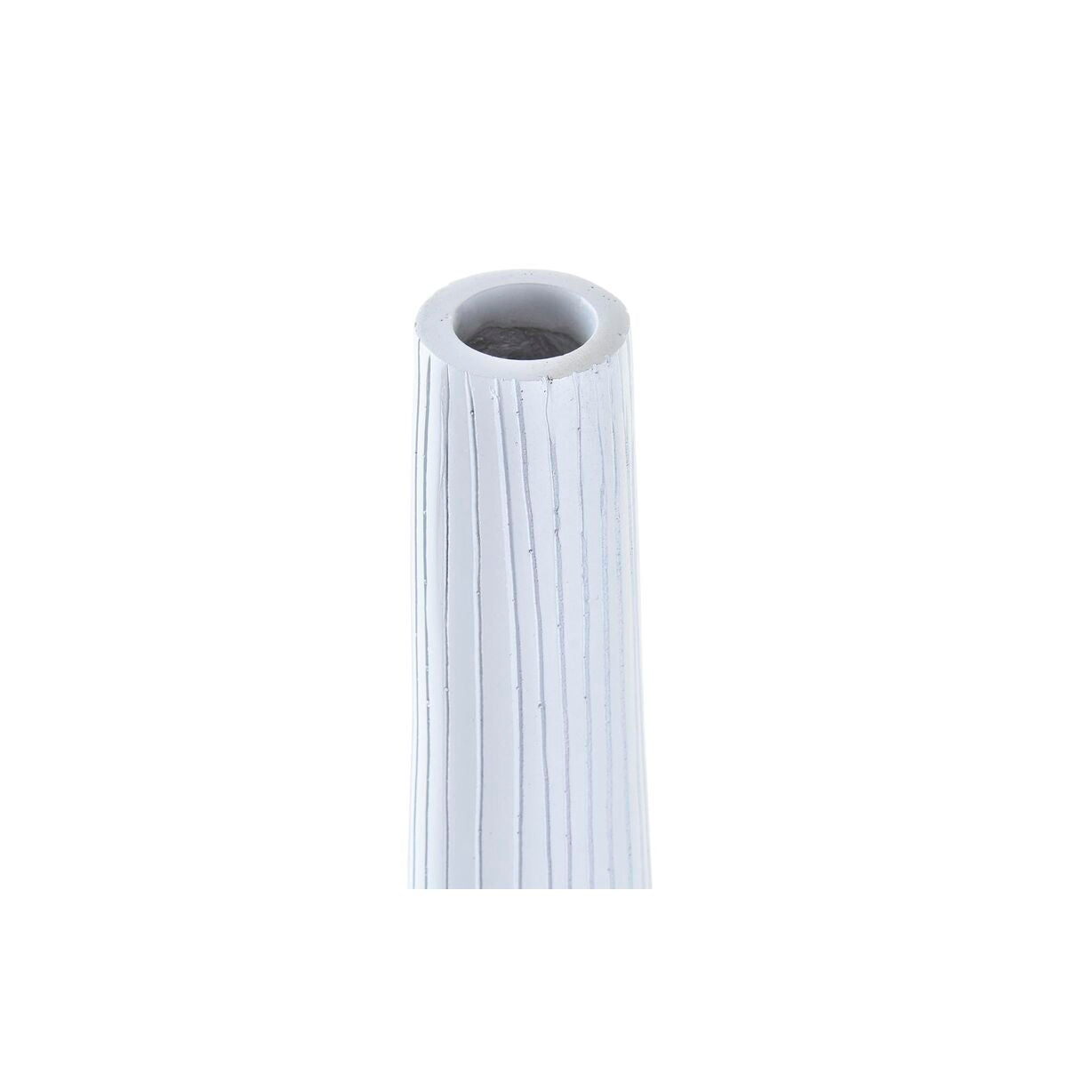 Valkoinen maljakko 60 cm, moderni hartsi - kapea koristemaljakko olohuoneeseen