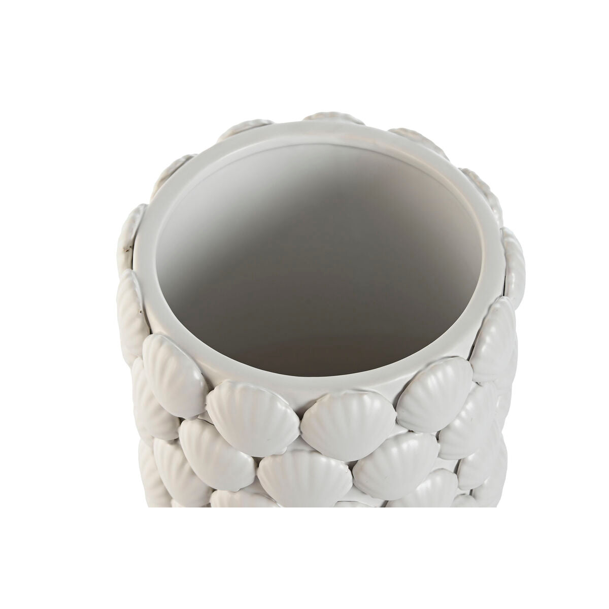 Maljakko valkoinen keramiikka Välimeren muotoilu korkea 16,5 x 16,5 x 38,5 cm