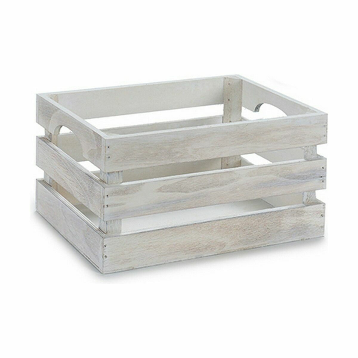 Valkoinen puulaatikko, koristeellinen säilytyslaatikko poppeli & haapa 26,2 x 13,2 x 15,8 cm, 24 kpl