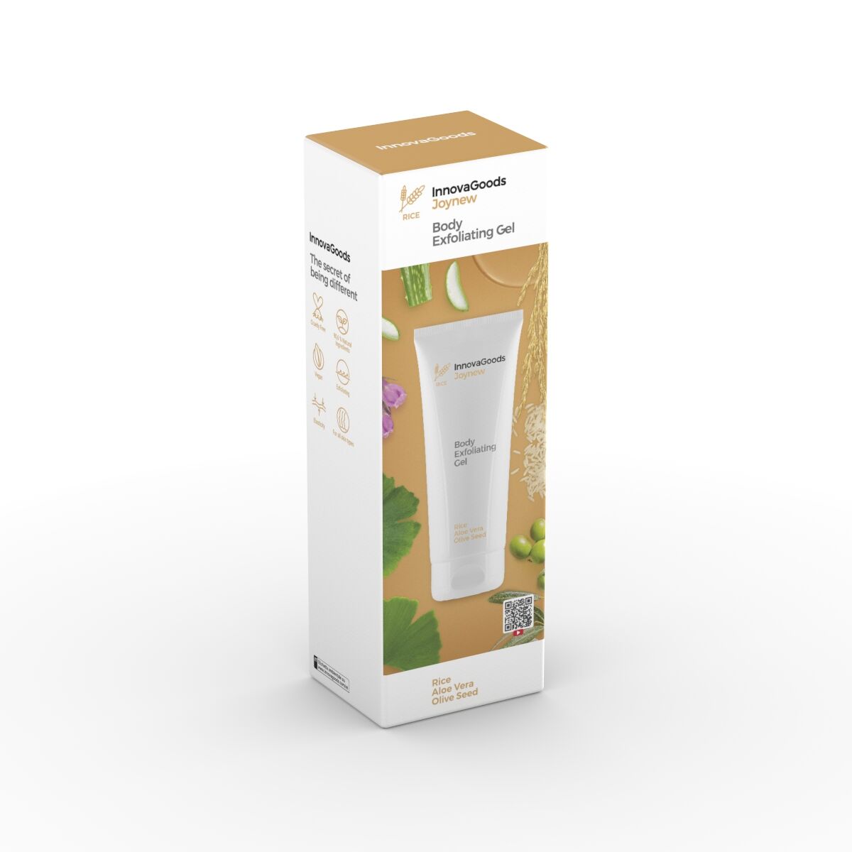 Vartalon kuorintageeli riisiuute & aloe vera 200ml, vegaaninen kaikille ihoille