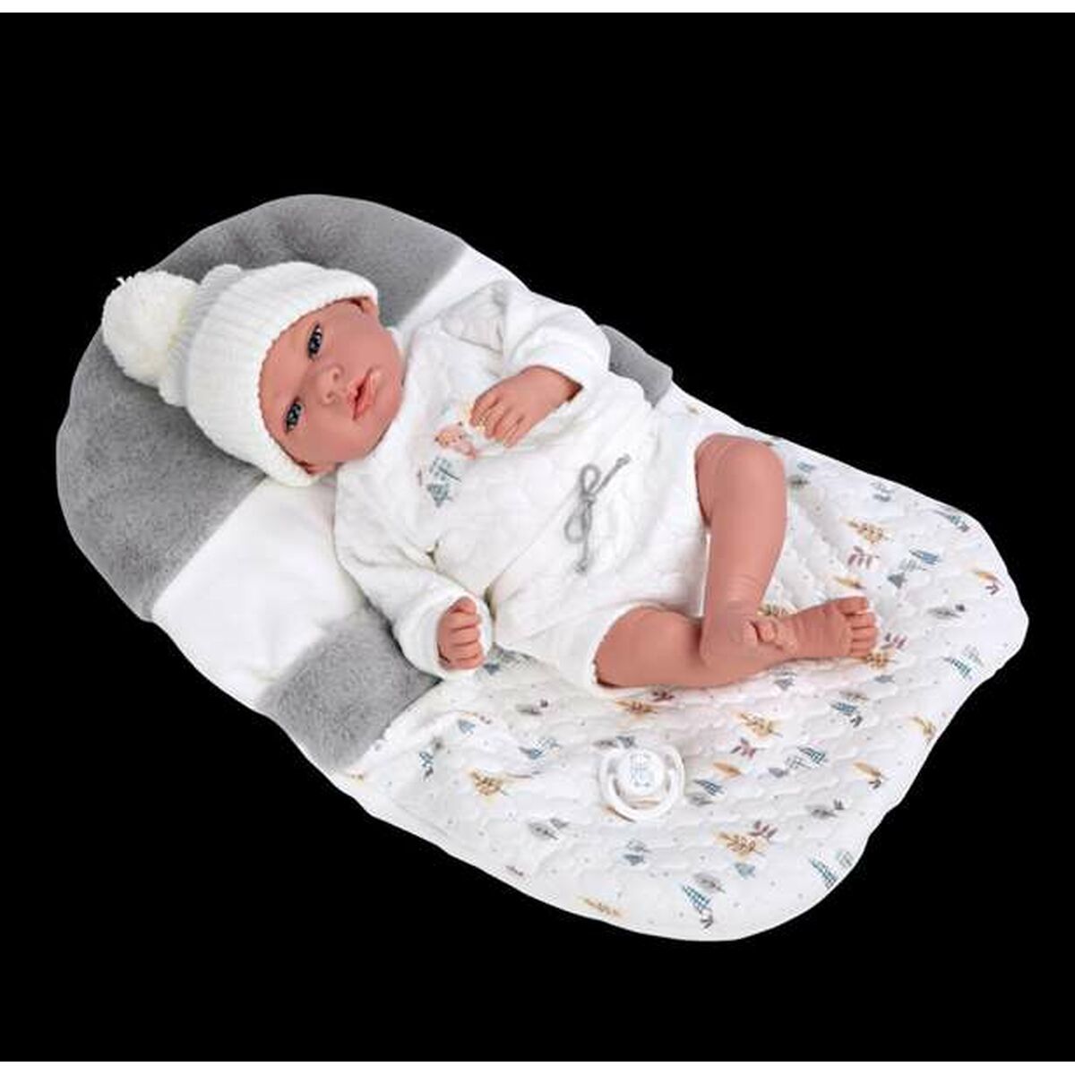Vauvanukke 40 cm realistinen nukke, mukana tarvikkeet, lapsille 3+ Arias