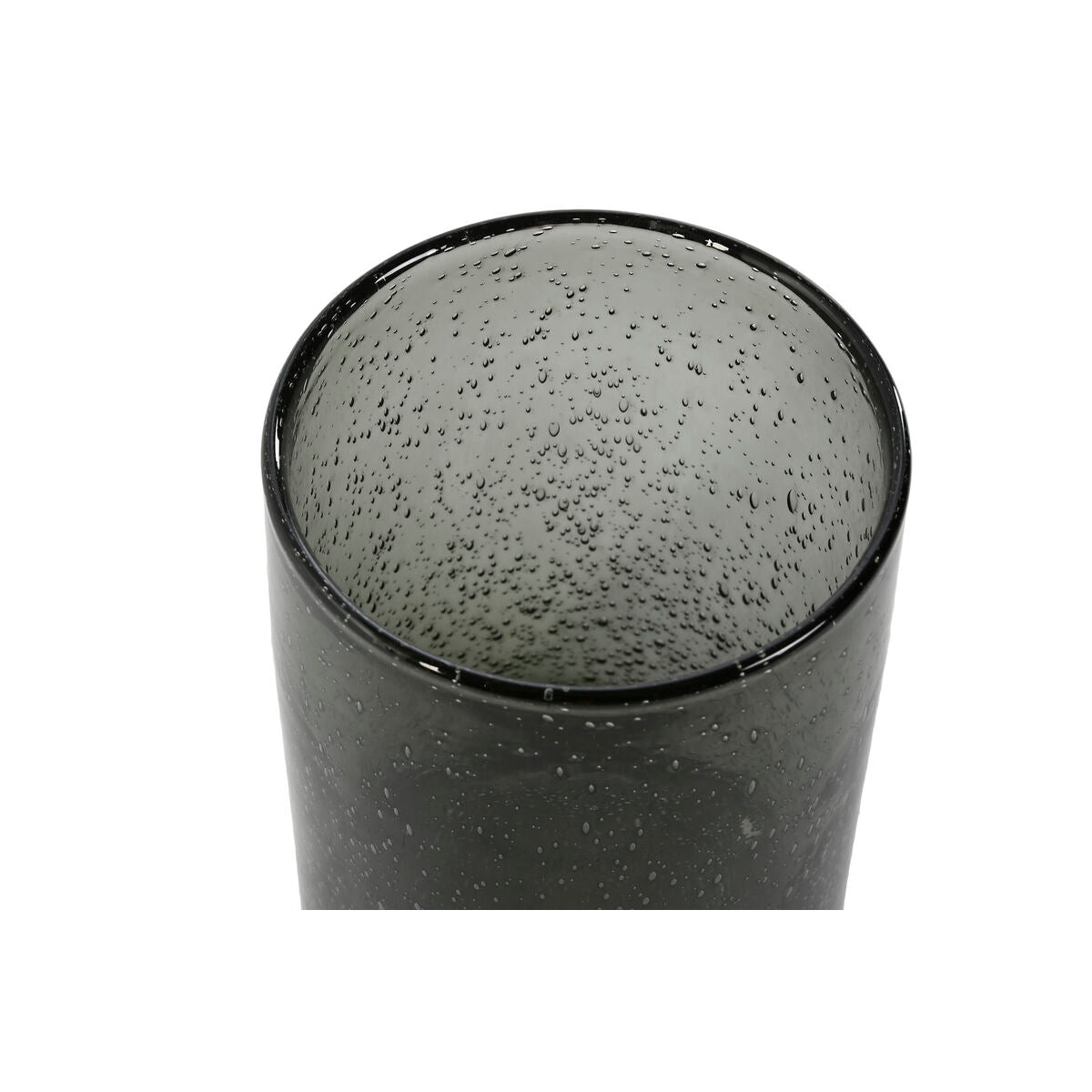 Maljakko vihreä kristalli 25,6 cm moderni sylinterimaljakko sisustukseen koti