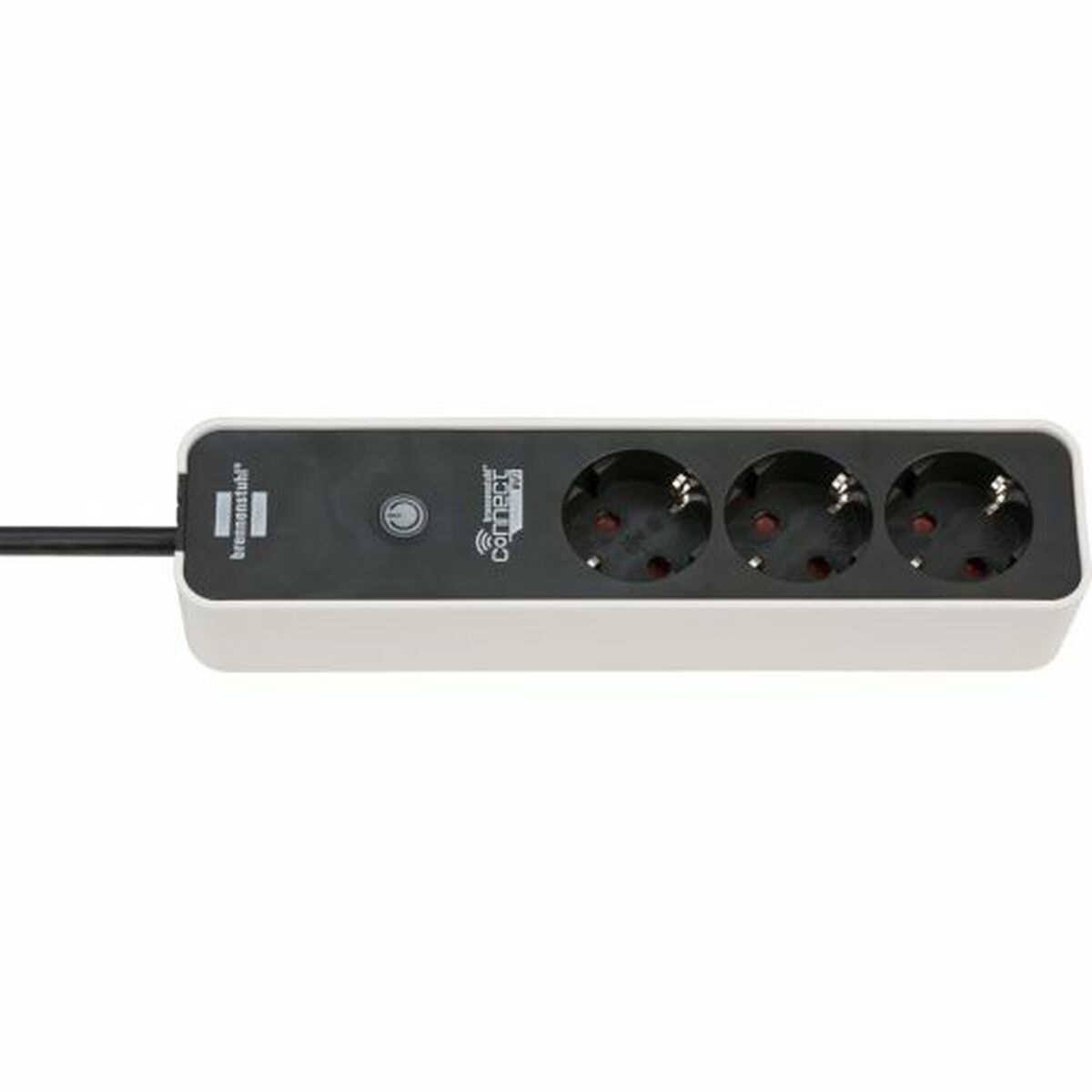 Jatkojohto Wi‑Fi 3600 W, 3x Schuko, 1,5 m, ylijännitesuoja & kytkin kotitoimistoon