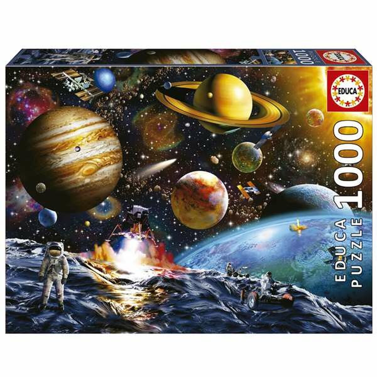 Palapeli 1000, planeetat - yli 14 v, haastava valokuvamainen kuva, lahjaksi