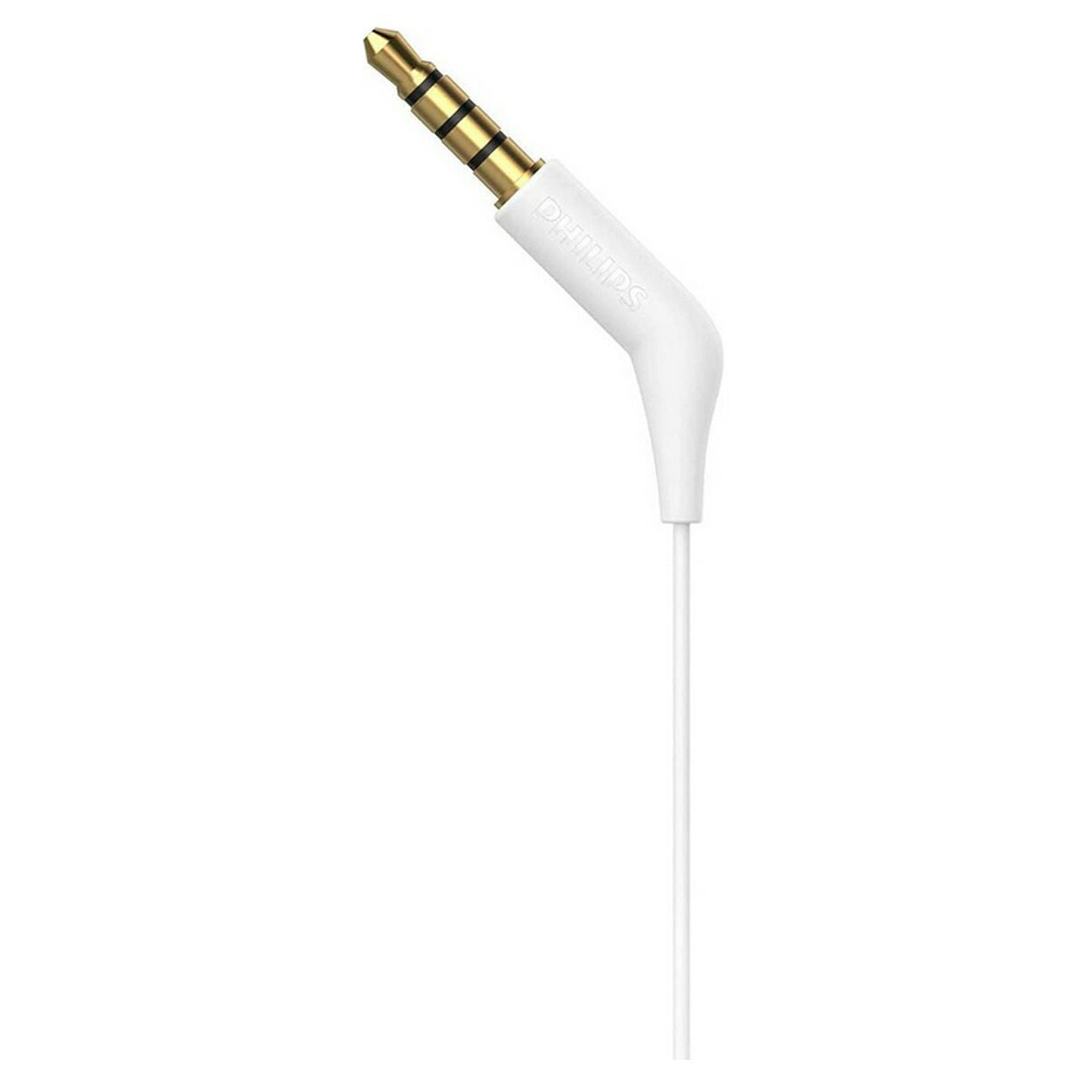 3,5 mm nappikuulokkeet, valkoinen silikonipäällyste, mikrofonilla, Philips